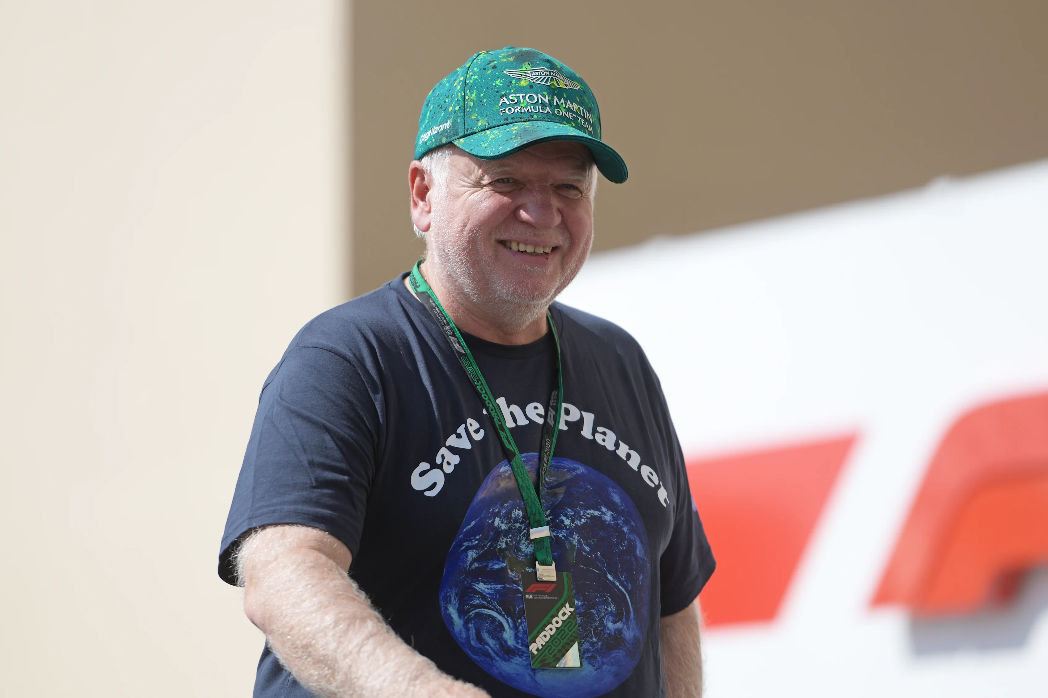 ABU DHABI, UNITED ARAB EMIRATES - NOVEMBER 17: Norbert Vettel walks in the Paddock during previews