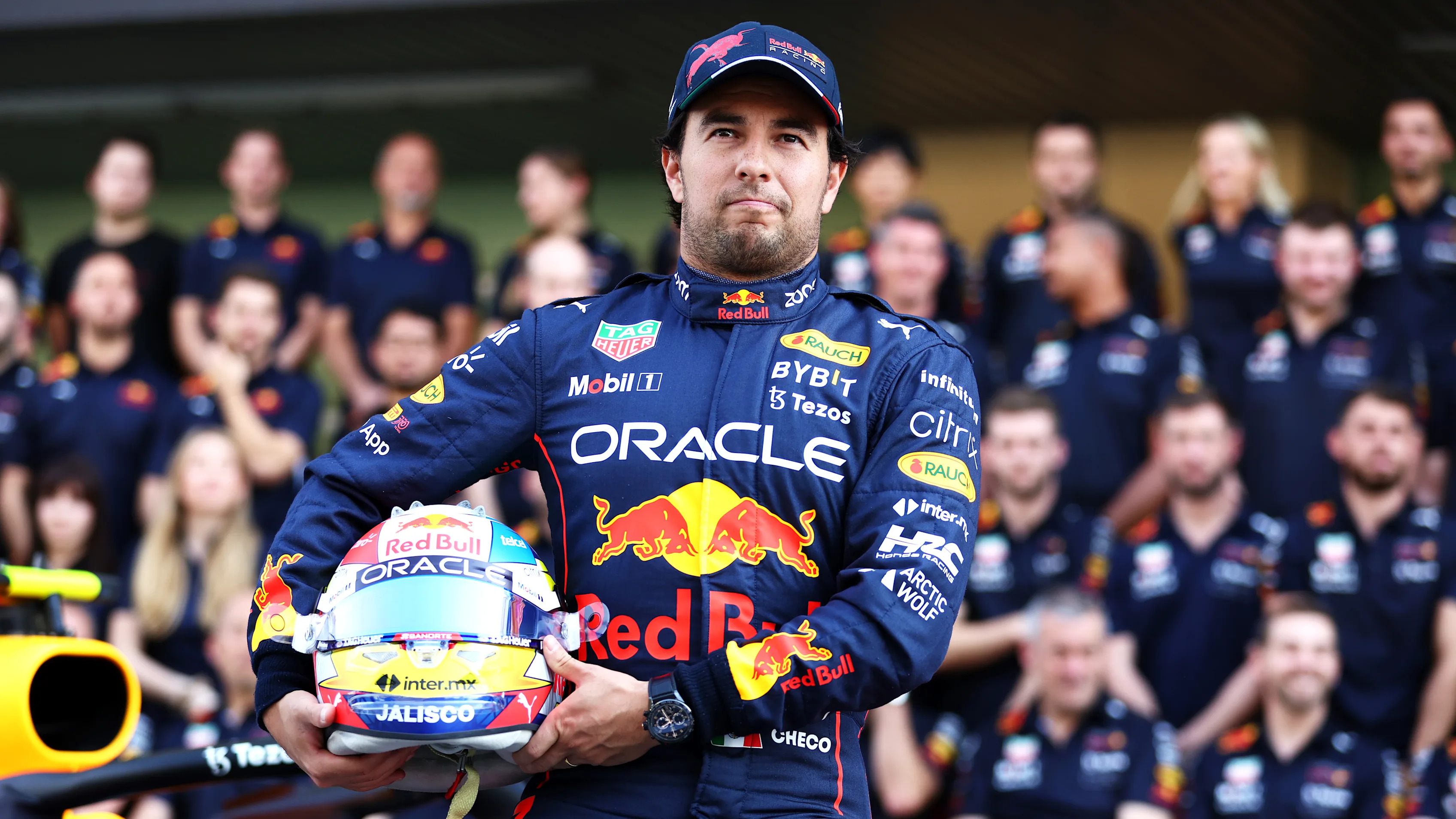 ABU DHABI, UNITED ARAB EMIRATES - NOVEMBER 17: Sergio Perez of Mexico and Oracle Red Bull Racing