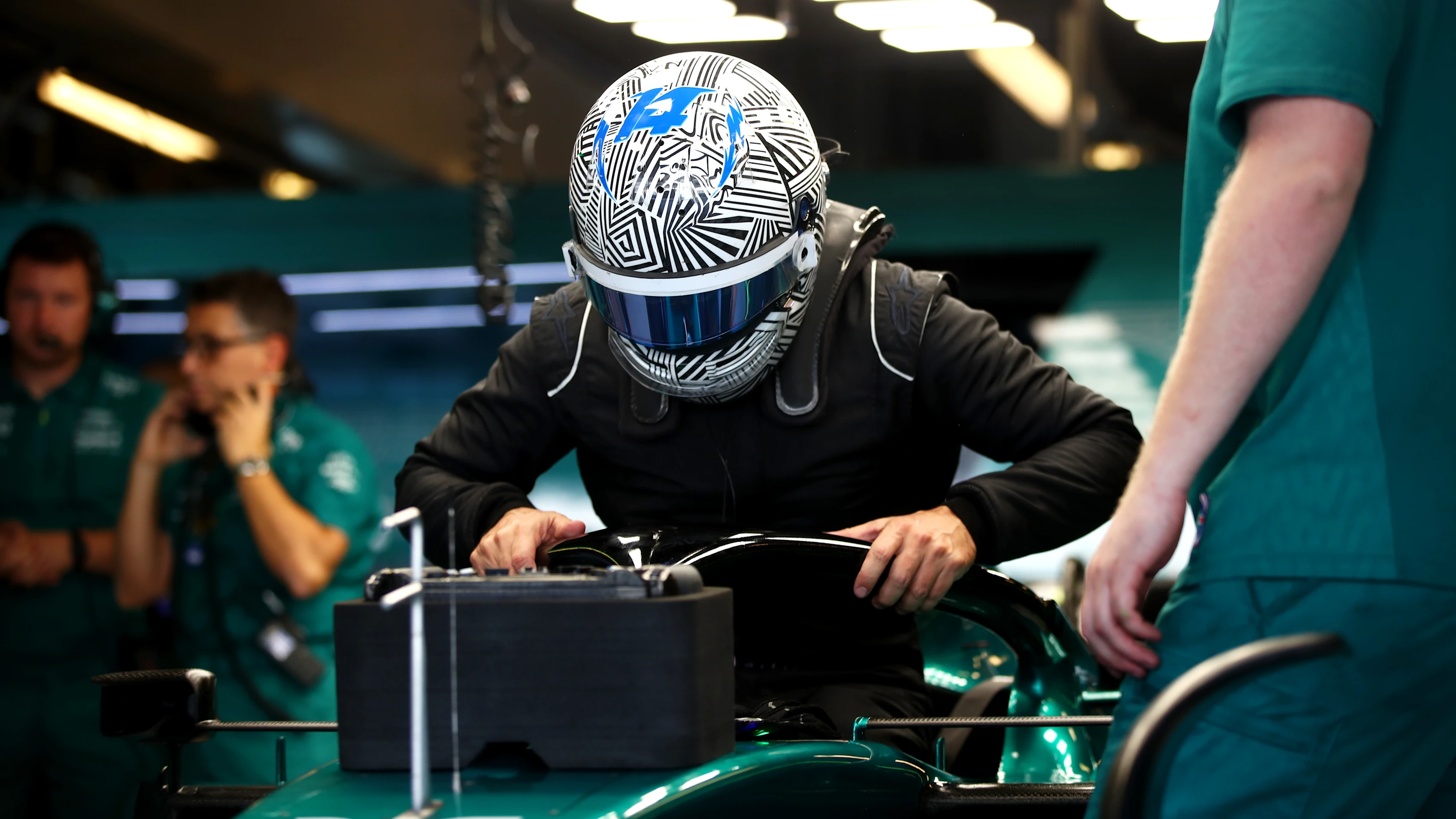 ABU DHABI, UNITED ARAB EMIRATES - NOVEMBER 22: Fernando Alonso of Spain and Aston Martin F1 Team