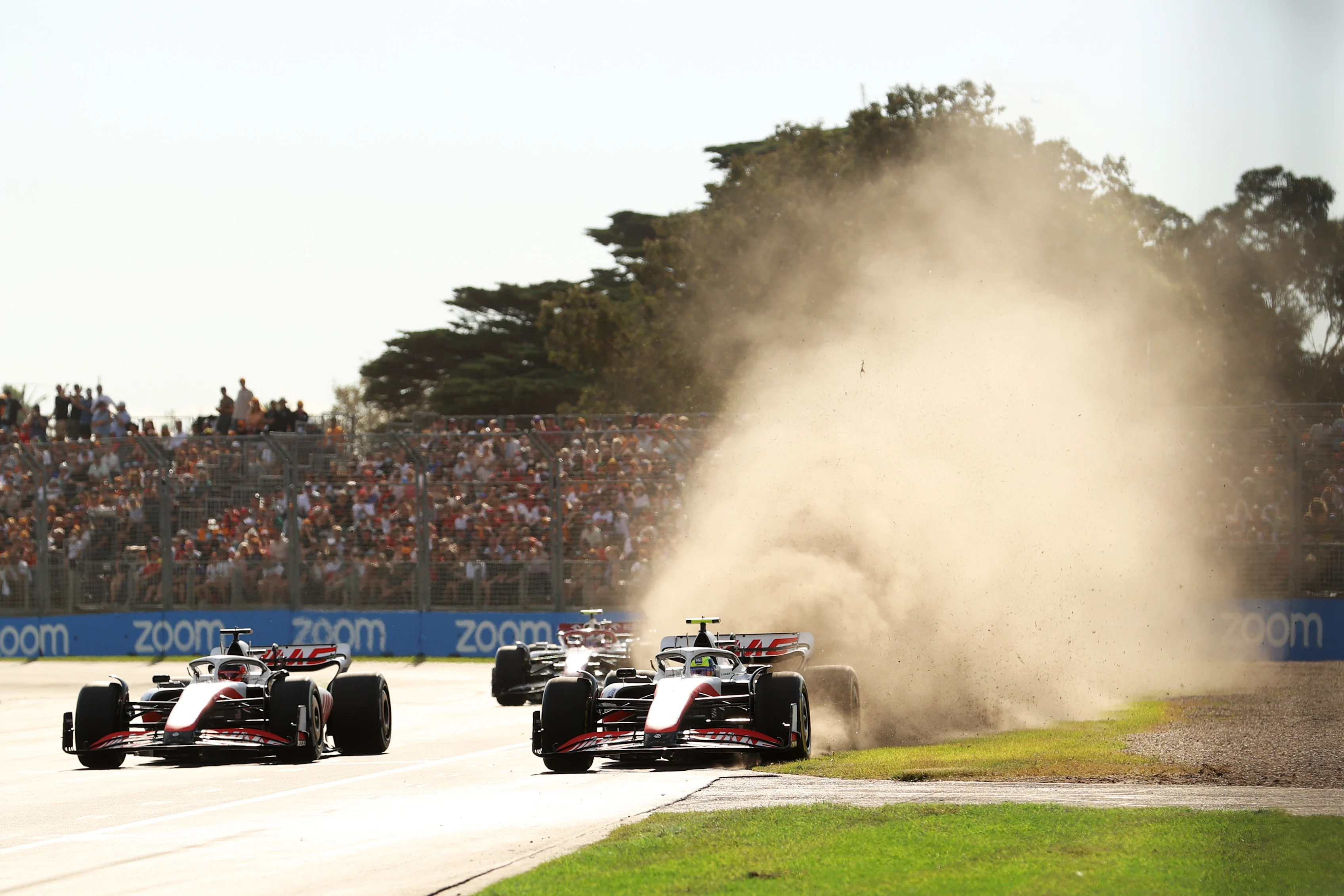 MELBOURNE, AUSTRALIA - APRIL 10: Mick Schumacher of Germany driving the (47) Haas F1 VF-22 Ferrari