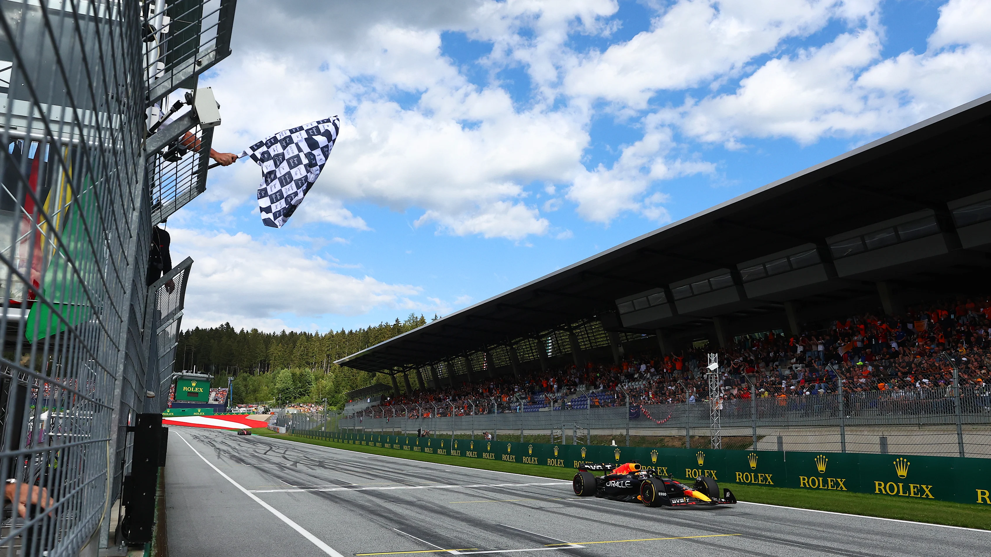 SPIELBERG, AUSTRIA - JULY 09: Sprint winner Max Verstappen of the Netherlands driving the (1)