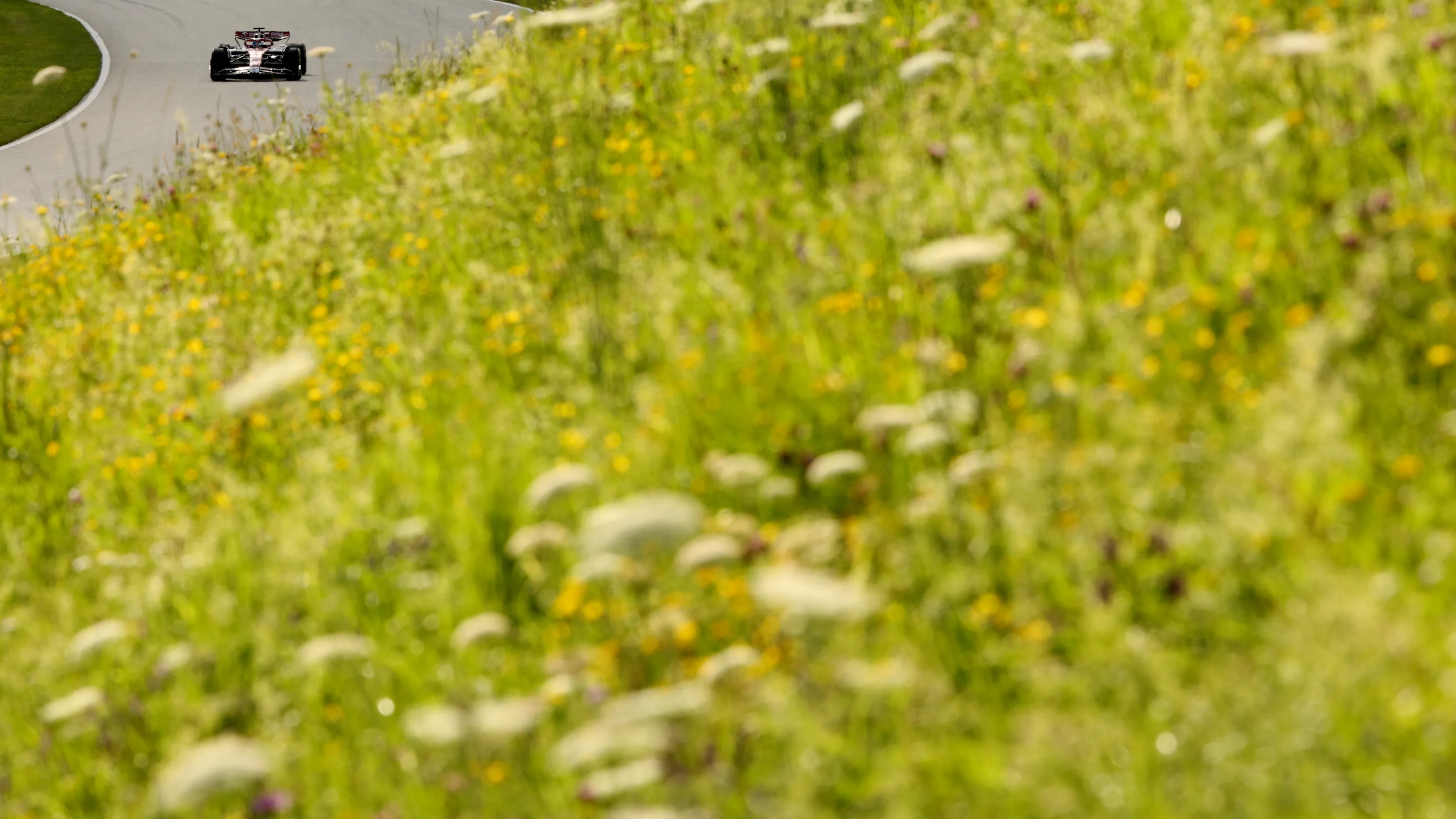 SPIELBERG, AUSTRIA - JULY 09: Valtteri Bottas of Finland driving the (77) Alfa Romeo F1 C42 Ferrari on track during the F1 Grand Prix of Austria Sprint at Red Bull Ring on July 09, 2022 in Spielberg, Austria. (Photo by Adam Pretty - Formula 1/Formula 1 via Getty Images)