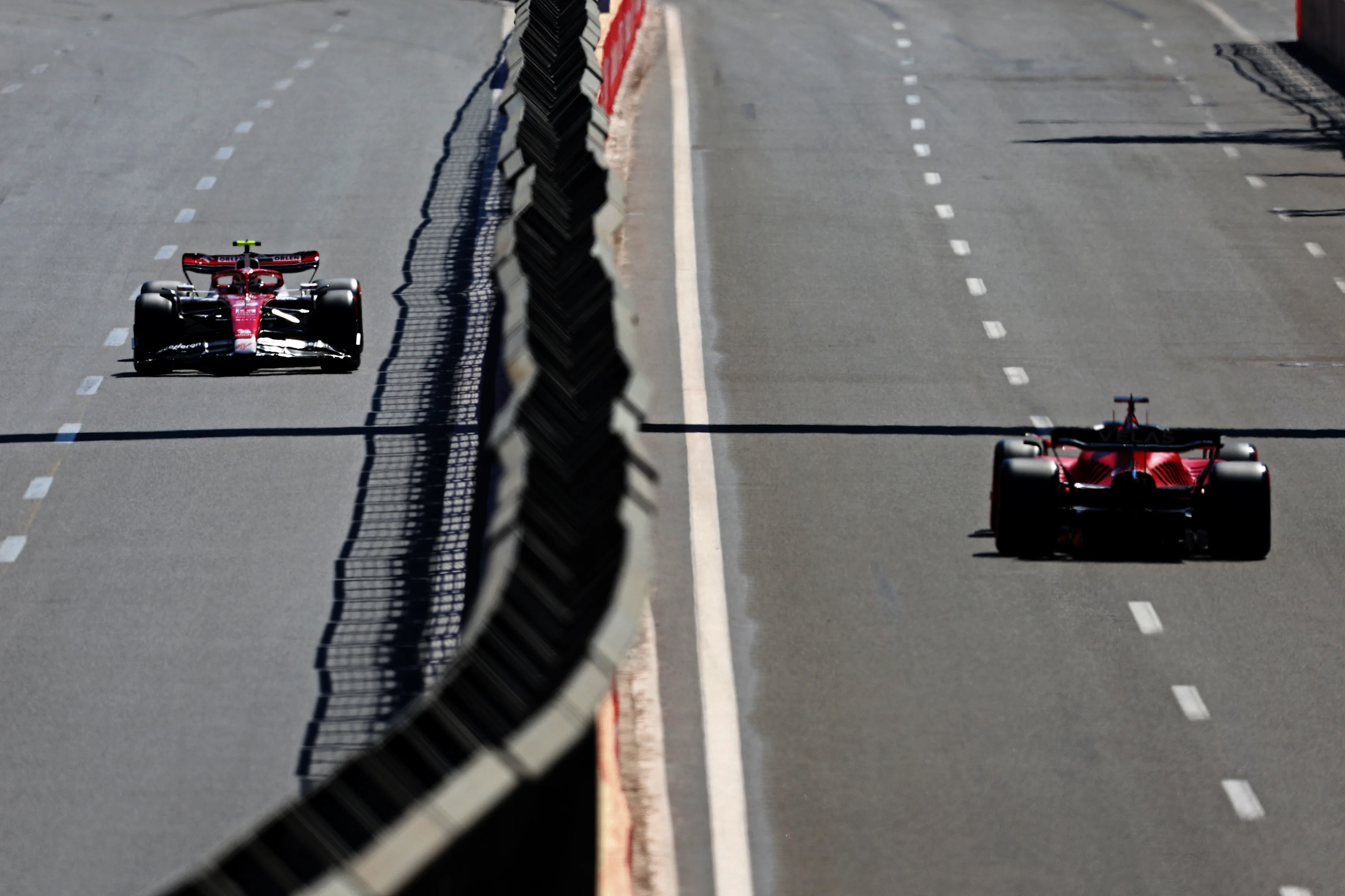 BAKU, AZERBAIJAN - JUNE 11: Zhou Guanyu of China driving the (24) Alfa Romeo F1 C42 Ferrari and