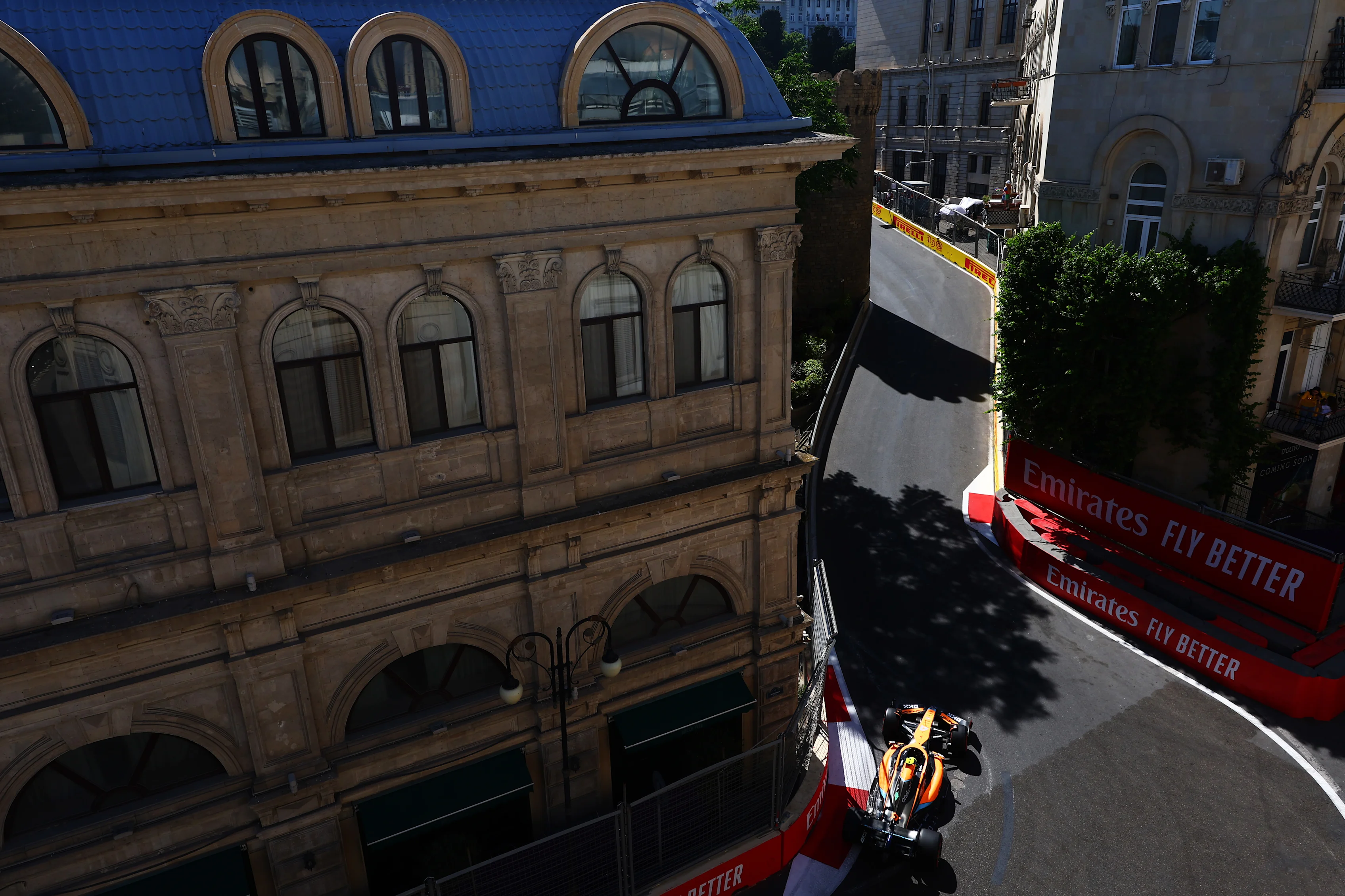 BAKU, AZERBAIJAN - JUNE 11: Lando Norris of Great Britain driving the (4) McLaren MCL36 Mercedes on