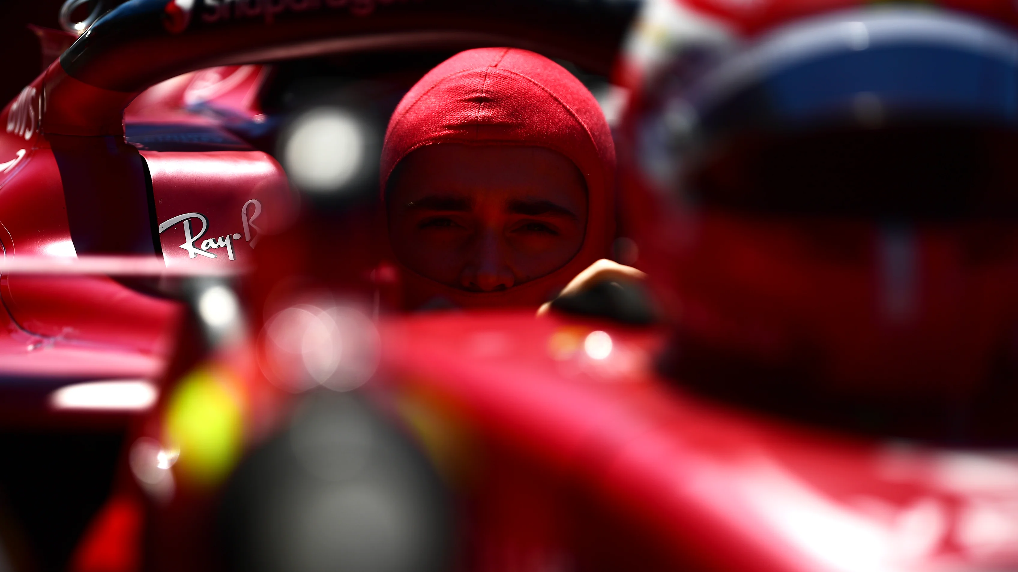 BAKU, AZERBAIJAN - JUNE 12: Charles Leclerc of Monaco and Ferrari prepares to drive on the grid