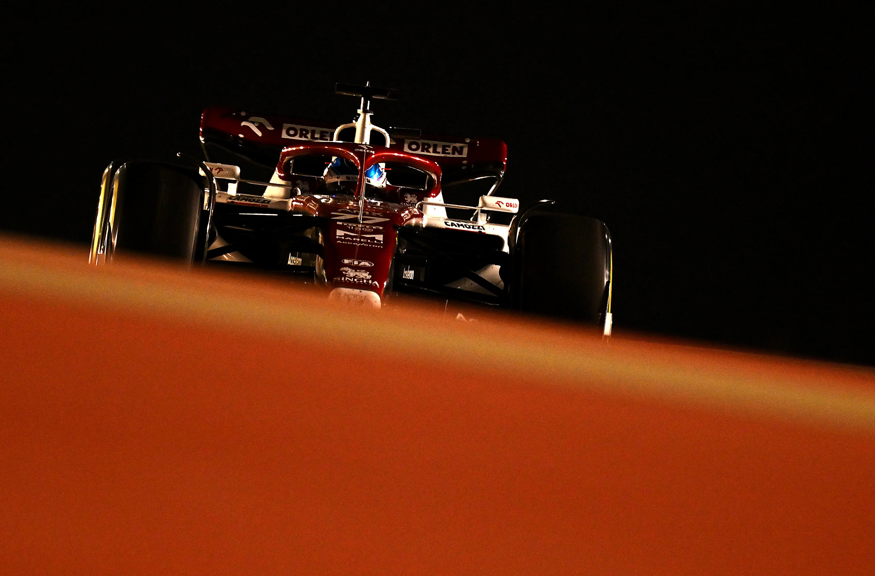 BAHRAIN, BAHRAIN - MARCH 20: Valtteri Bottas of Finland driving the (77) Alfa Romeo F1 C42 Ferrari