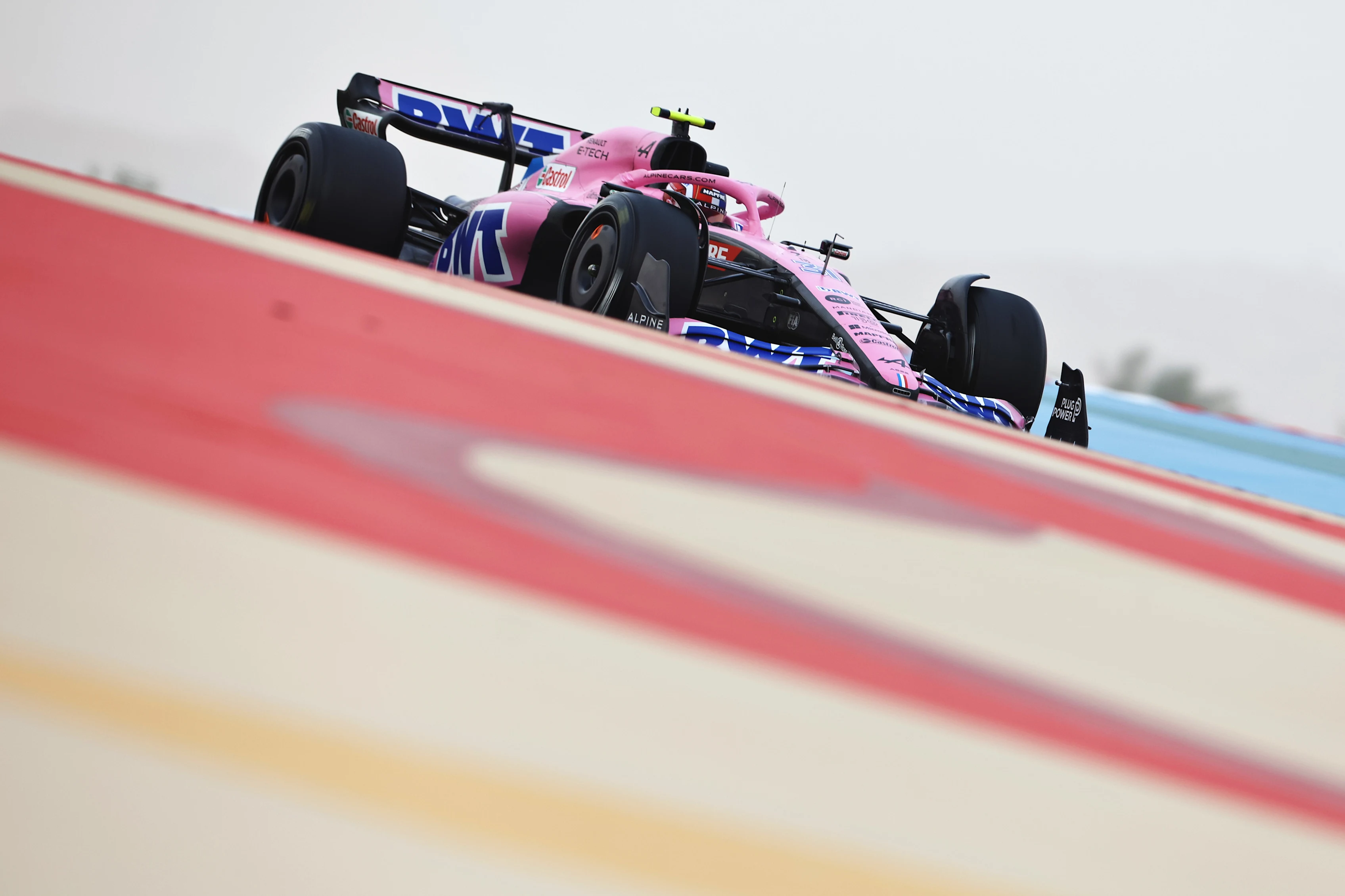 BAHRAIN, BAHRAIN - MARCH 11: Esteban Ocon of France driving the (31) Alpine F1 A522 Renault during