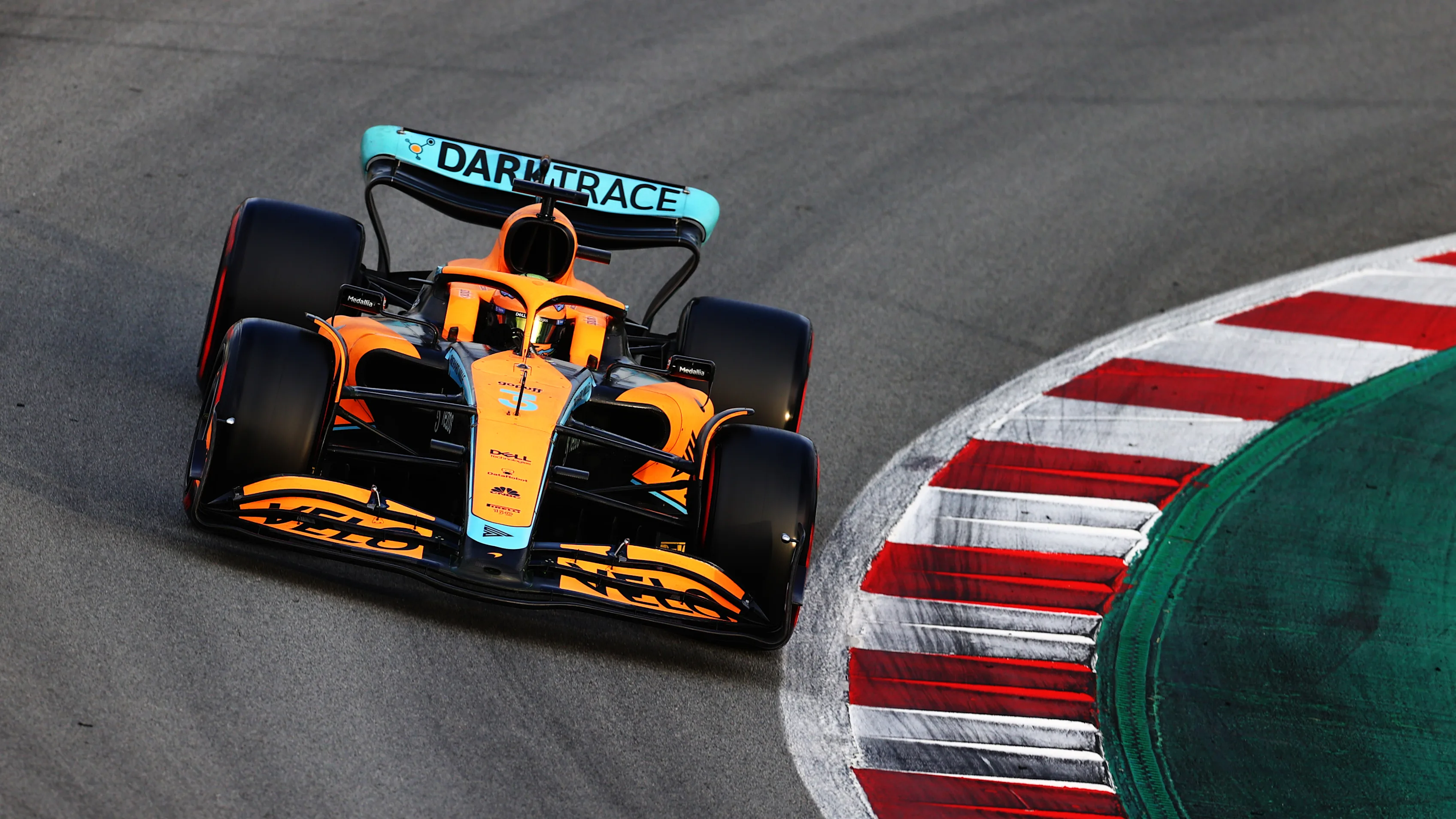 BARCELONA, SPAIN - FEBRUARY 24: Daniel Ricciardo of Australia driving the (3) McLaren MCL36