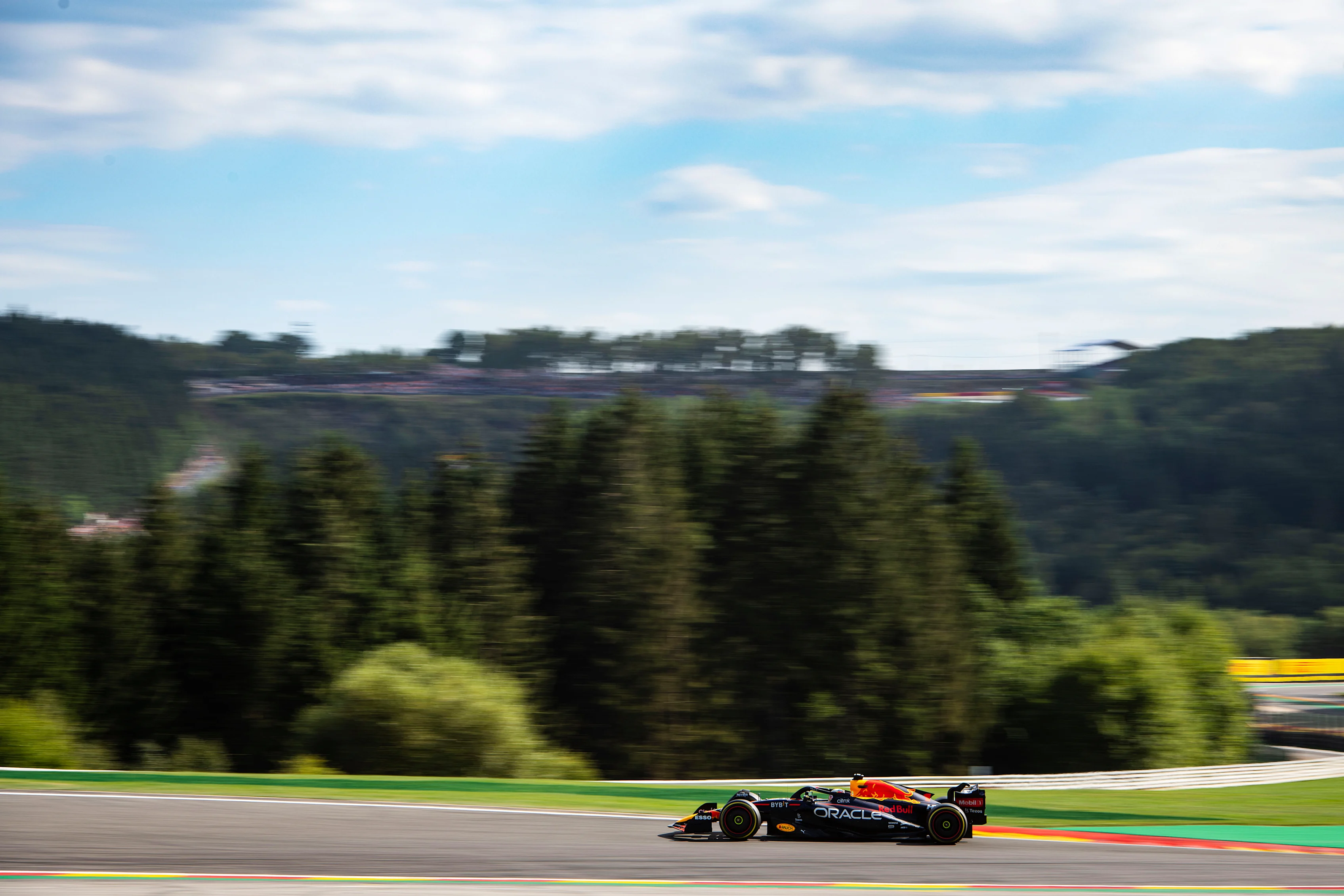SPA, BELGIUM - AUGUST 28: Max Verstappen of the Netherlands driving the (1) Oracle Red Bull Racing