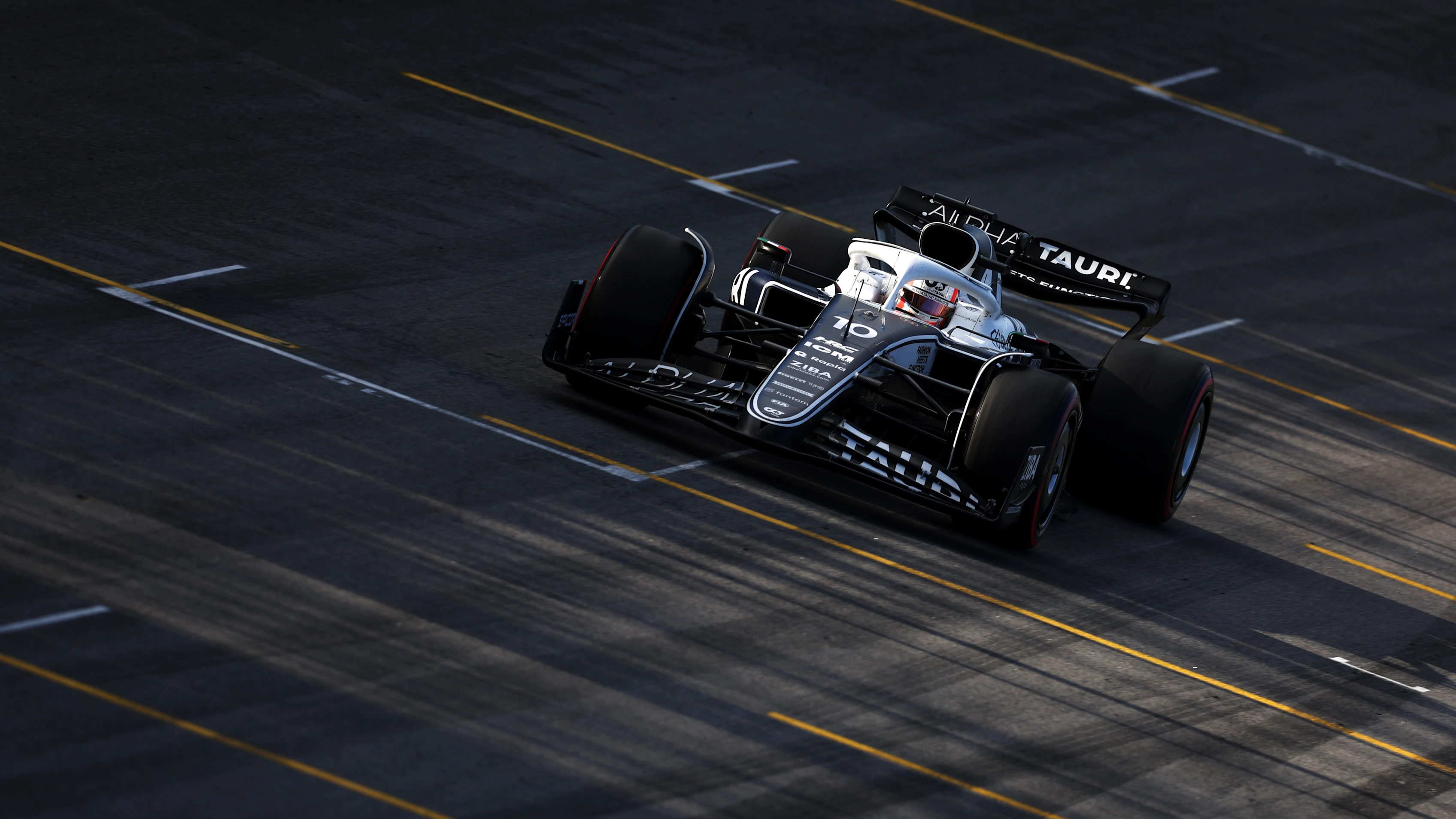 SAO PAULO, BRAZIL - NOVEMBER 12: Pierre Gasly of France driving the (10) Scuderia AlphaTauri AT03 on track during the Sprint ahead of the F1 Grand Prix of Brazil at Autodromo Jose Carlos Pace on November 12, 2022 in Sao Paulo, Brazil. (Photo by Dan Istitene - Formula 1/Formula 1 via Getty Images)