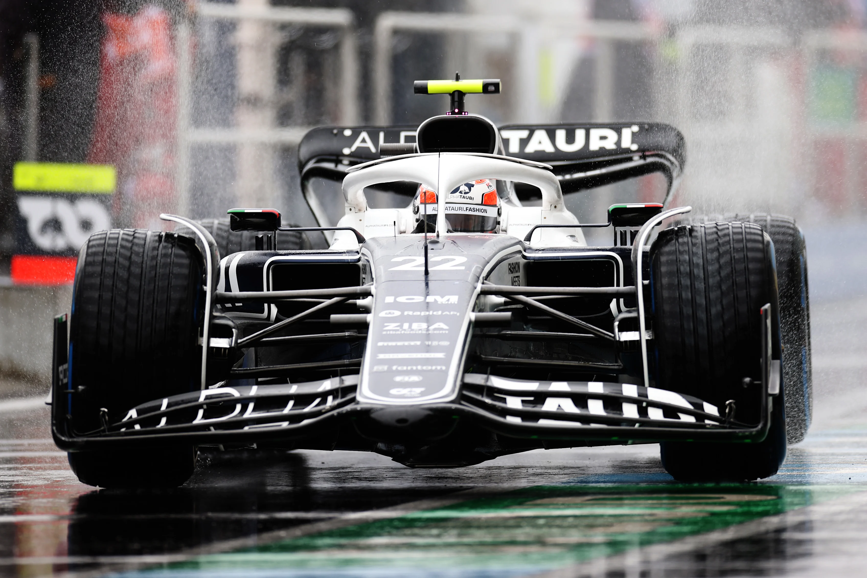 MONTREAL, QUEBEC - JUNE 18: Yuki Tsunoda of Japan driving the (22) Scuderia AlphaTauri AT03 in the Pitlane during qualifying ahead of the F1 Grand Prix of Canada at Circuit Gilles Villeneuve on June 18, 2022 in Montreal, Quebec. (Photo by Peter Fox/Getty Images)