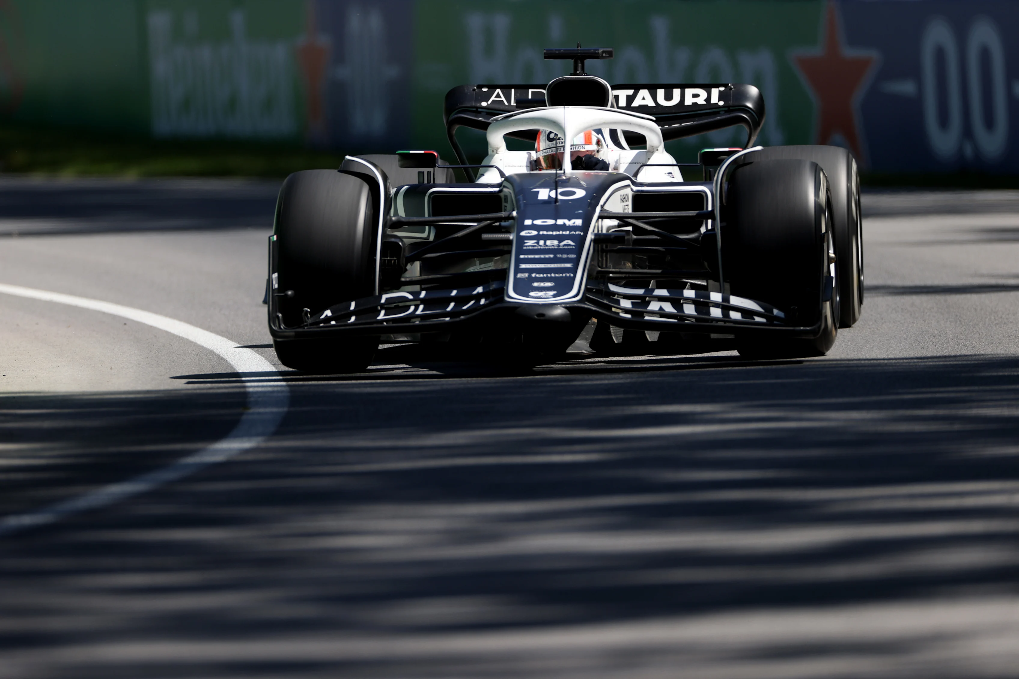 MONTREAL, QUEBEC - JUNE 19: Pierre Gasly of France driving the (10) Scuderia AlphaTauri AT03 on track during the F1 Grand Prix of Canada at Circuit Gilles Villeneuve on June 19, 2022 in Montreal, Quebec. (Photo by Peter Fox/Getty Images)