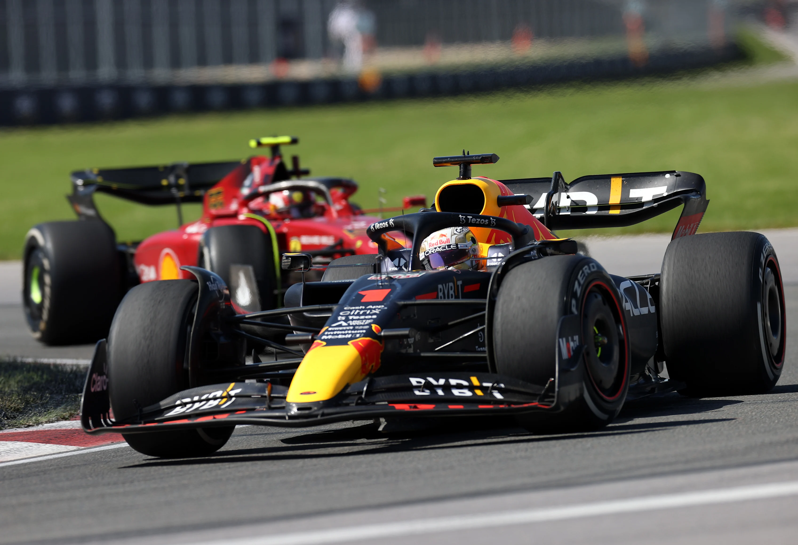 MONTREAL, QUEBEC - JUNE 19: Max Verstappen of the Netherlands driving the (1) Oracle Red Bull