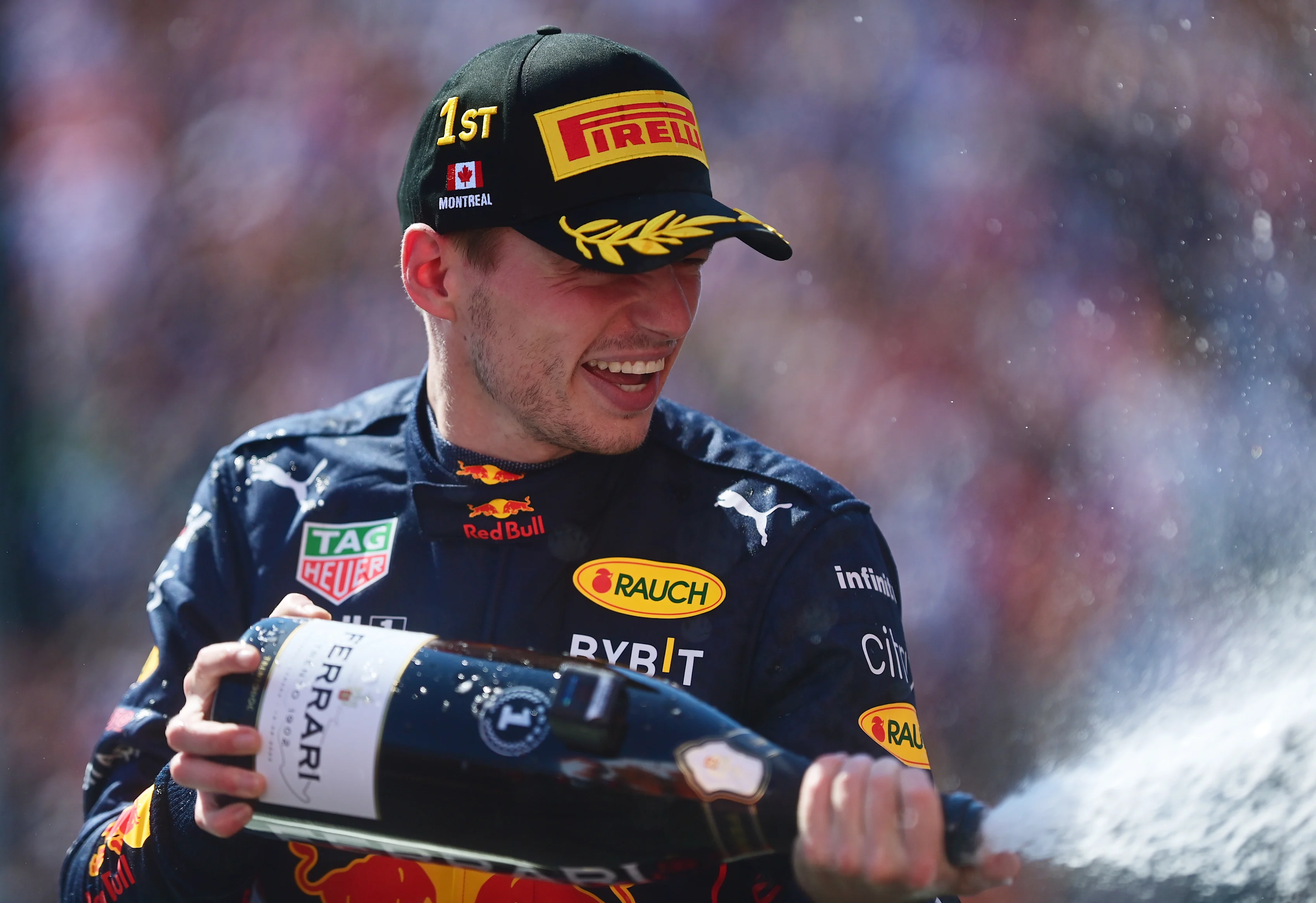 MONTREAL, QUEBEC - JUNE 19: Race winner Max Verstappen of the Netherlands and Oracle Red Bull