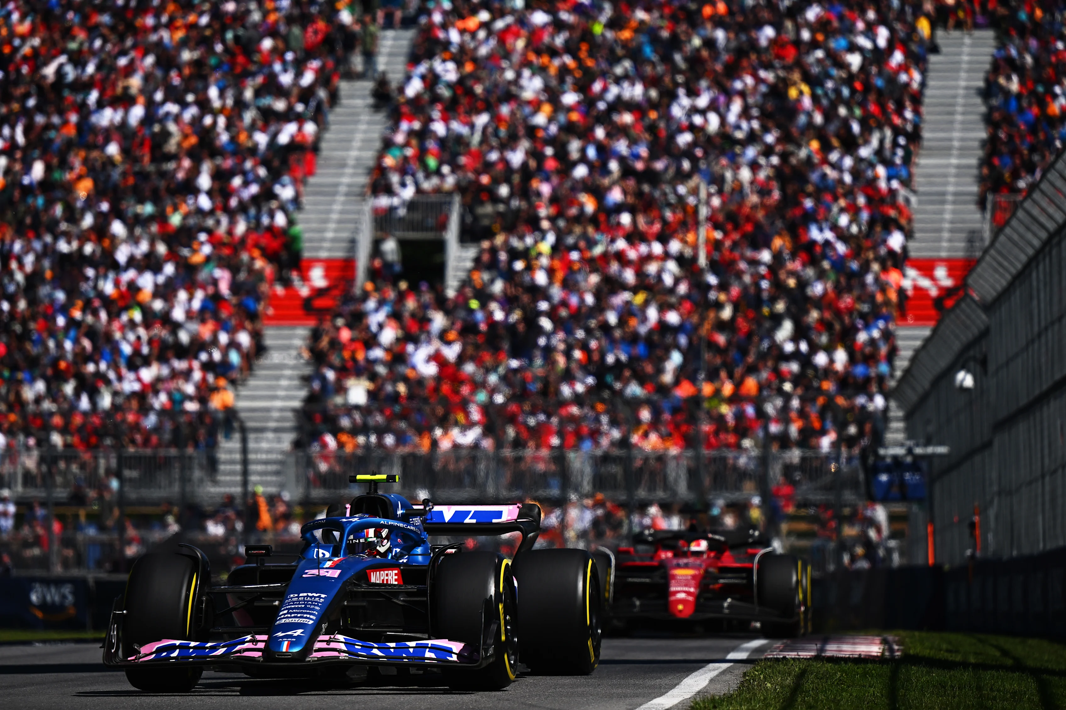 MONTREAL, QUEBEC - JUNE 19: Esteban Ocon of France driving the (31) Alpine F1 A522 Renault on track