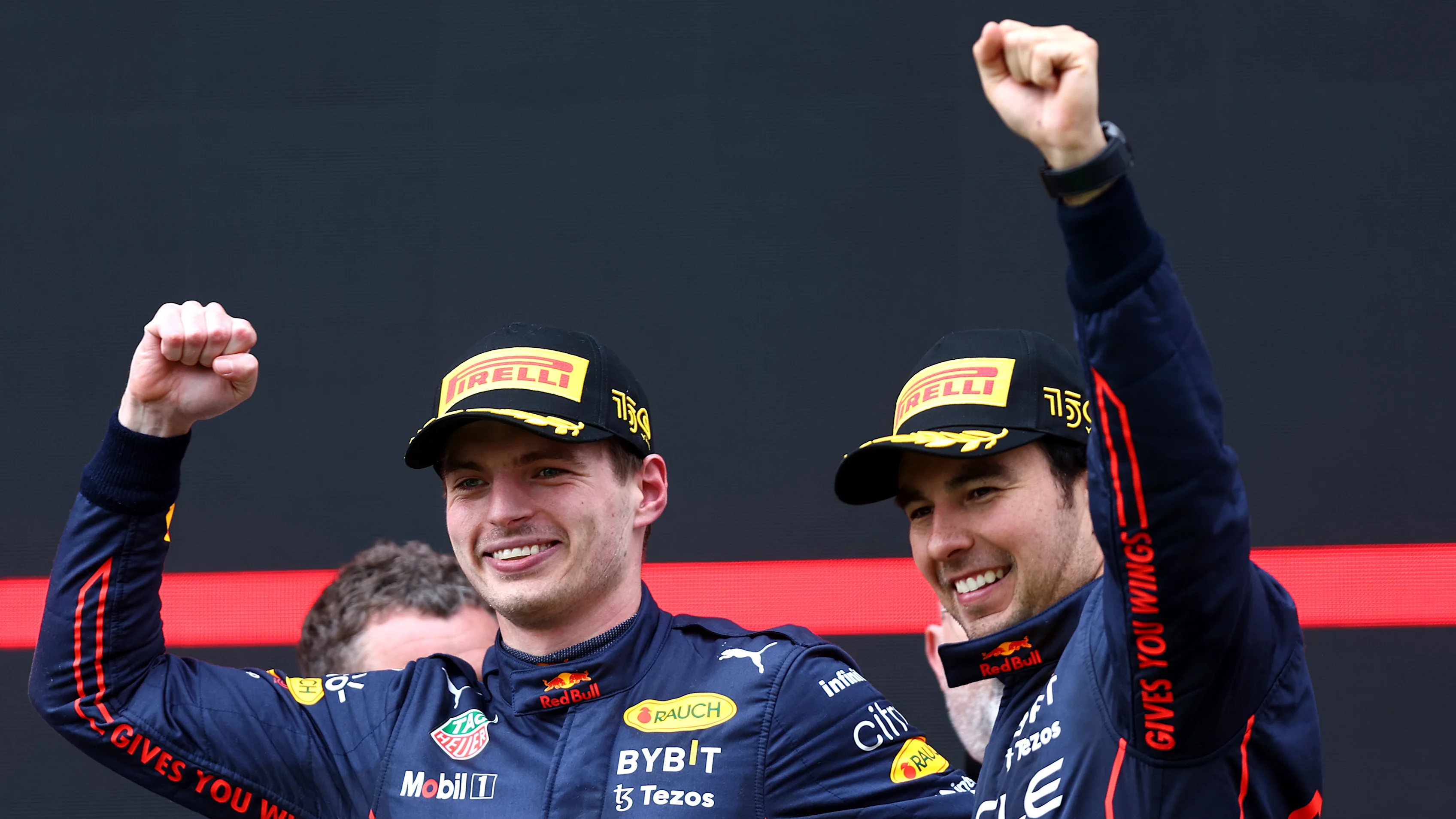 IMOLA, ITALY - APRIL 24: Race winner Max Verstappen of the Netherlands and Oracle Red Bull Racing