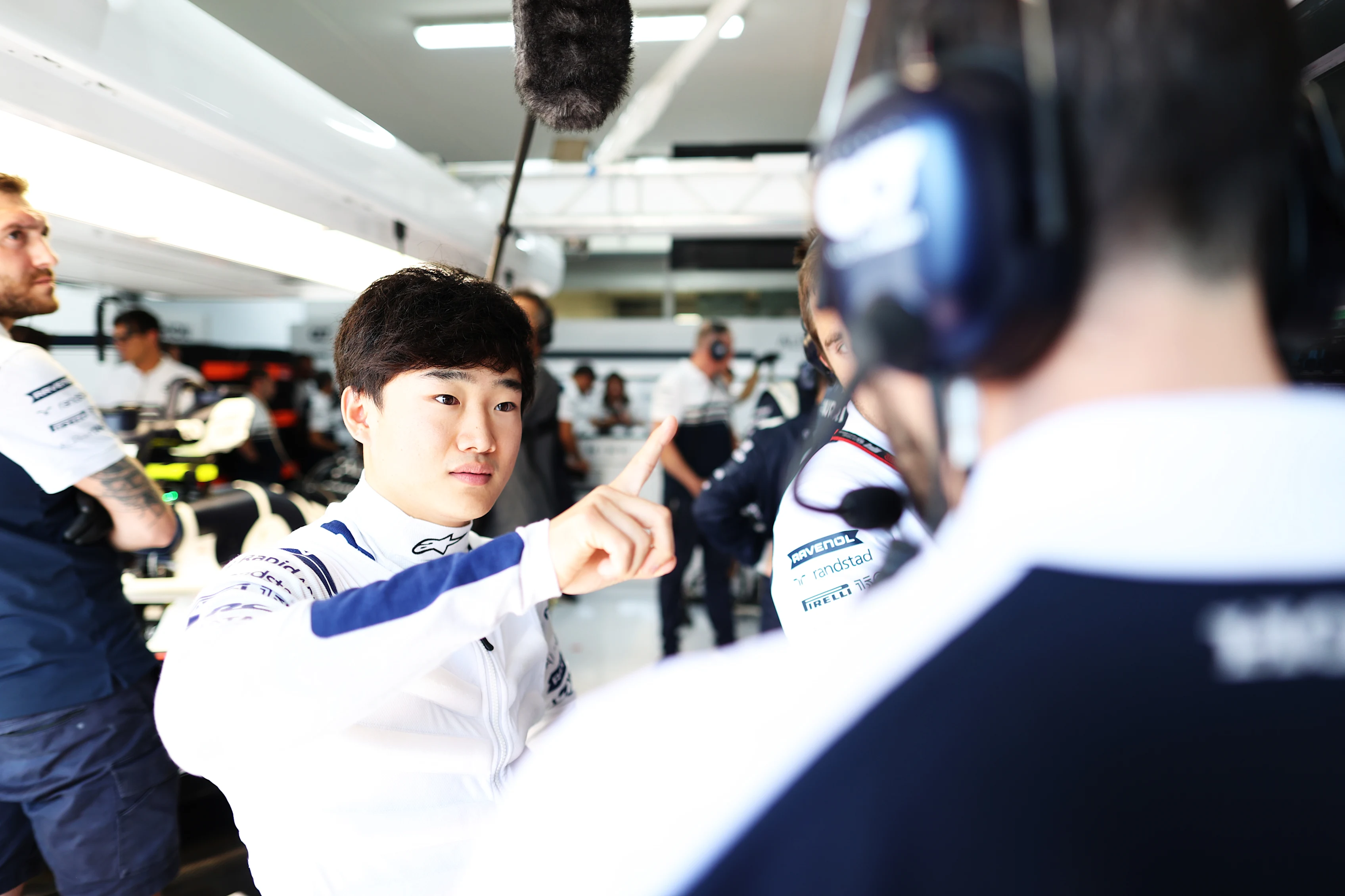 LE CASTELLET, FRANCE - JULY 22: Yuki Tsunoda of Japan and Scuderia AlphaTauri prepares to drive in