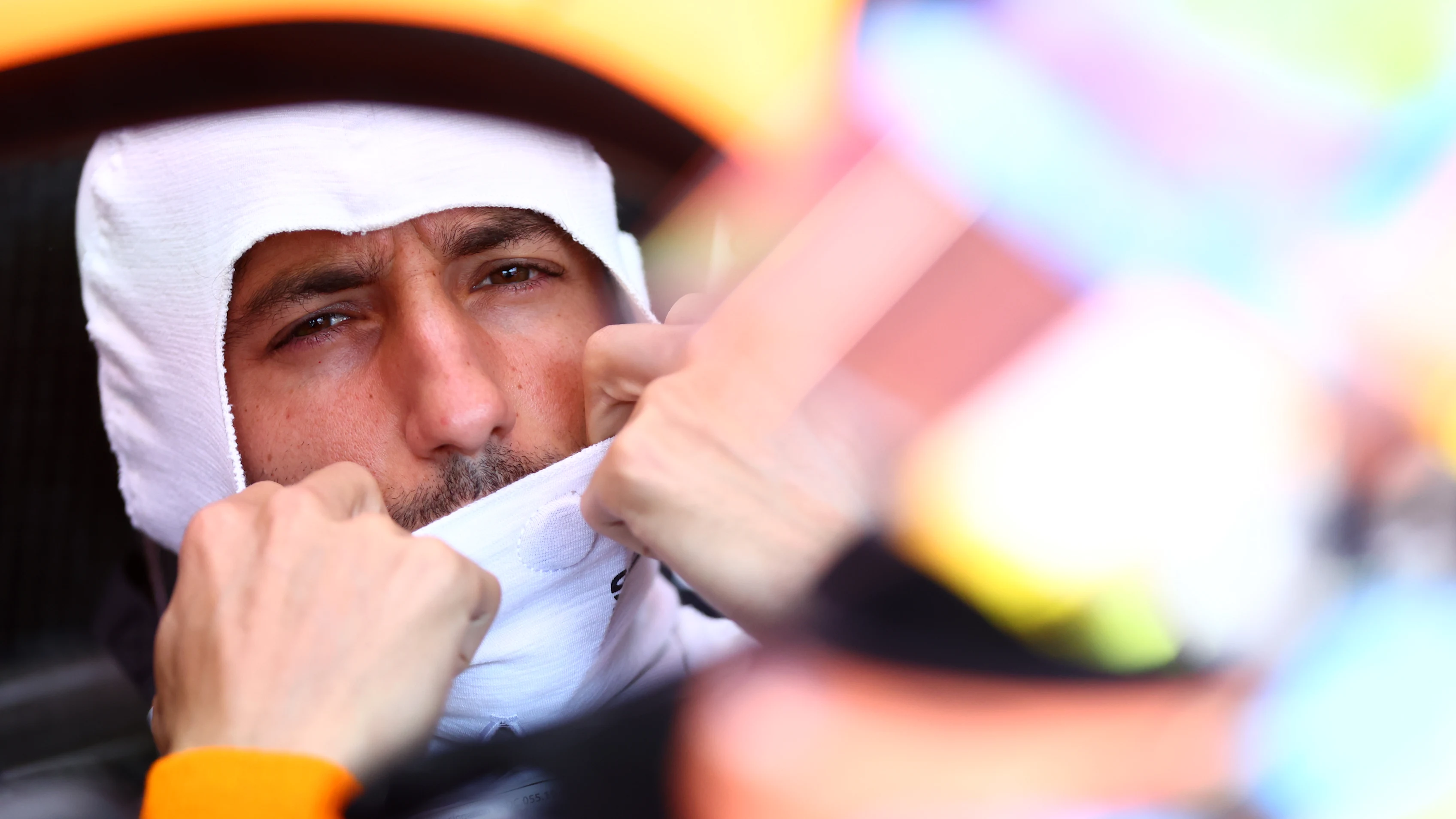 LE CASTELLET, FRANCE - JULY 22: Daniel Ricciardo of Australia and McLaren prepares to drive in the