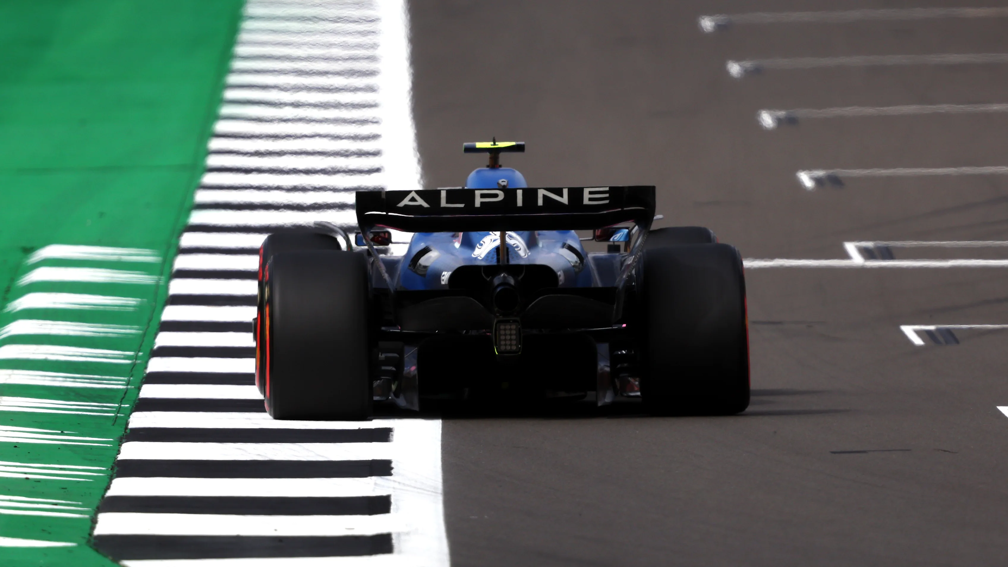 NORTHAMPTON, ENGLAND - JULY 01: Esteban Ocon of France driving the (31) Alpine F1 A522 Renault