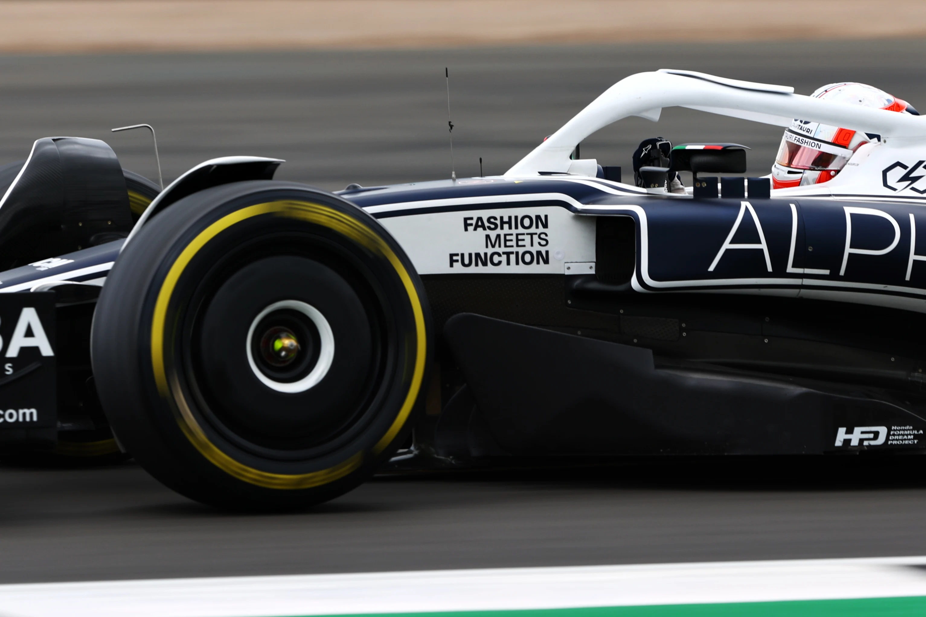 NORTHAMPTON, ENGLAND - JULY 02: Pierre Gasly of France driving the (10) Scuderia AlphaTauri AT03 on track during final practice ahead of the F1 Grand Prix of Great Britain at Silverstone on July 02, 2022 in Northampton, England. (Photo by Clive Rose/Getty Images)