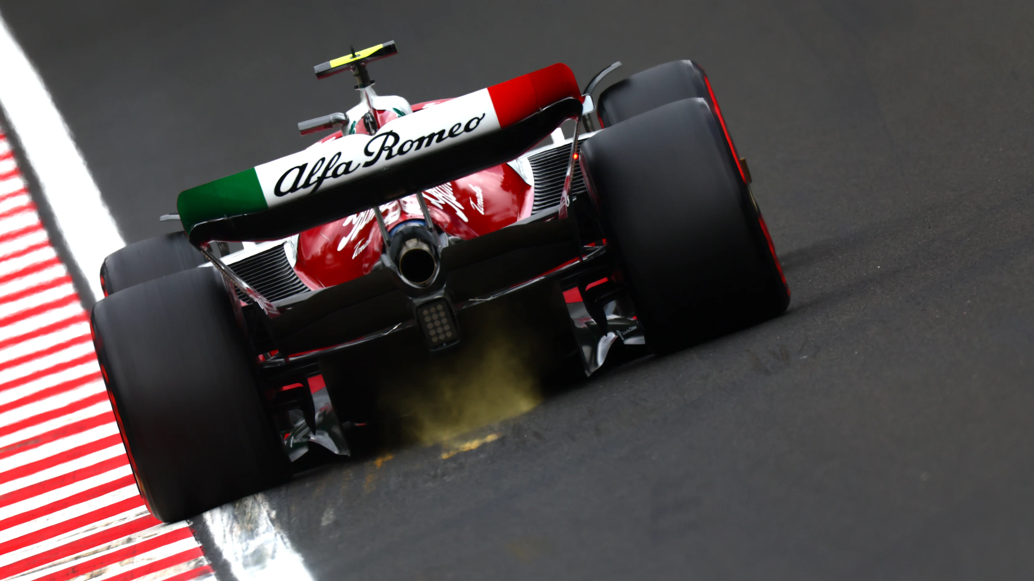 BUDAPEST, HUNGARY - JULY 30: Zhou Guanyu of China driving the (24) Alfa Romeo F1 C42 Ferrari on track during qualifying ahead of the F1 Grand Prix of Hungary at Hungaroring on July 30, 2022 in Budapest, Hungary. (Photo by Dan Istitene - Formula 1/Formula 1 via Getty Images)