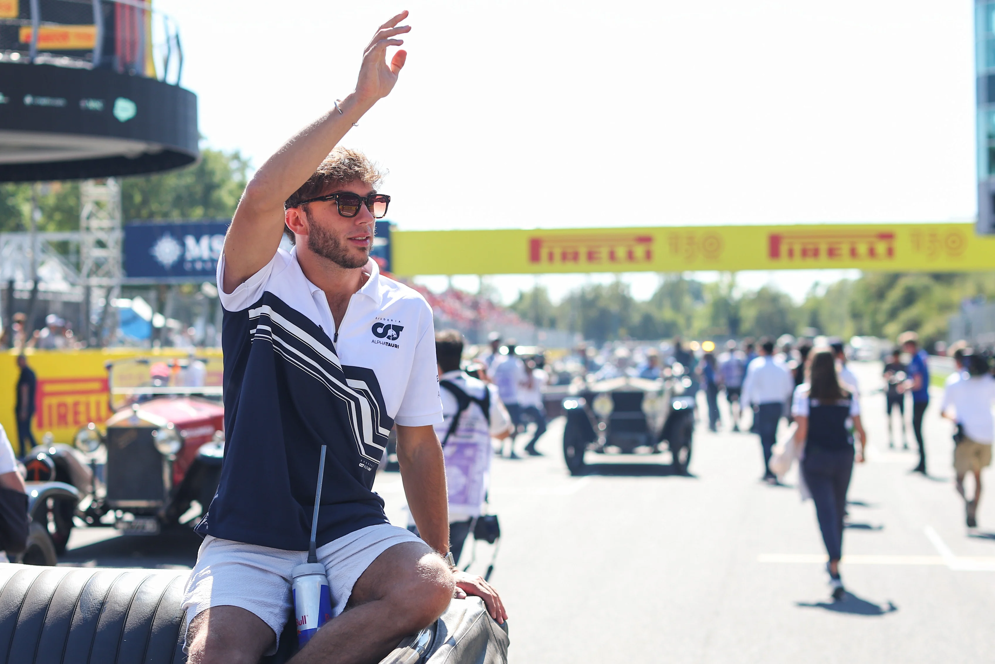 MONZA, ITALY - SEPTEMBER 11: Pierre Gasly of Scuderia AlphaTauri and France during the drivers