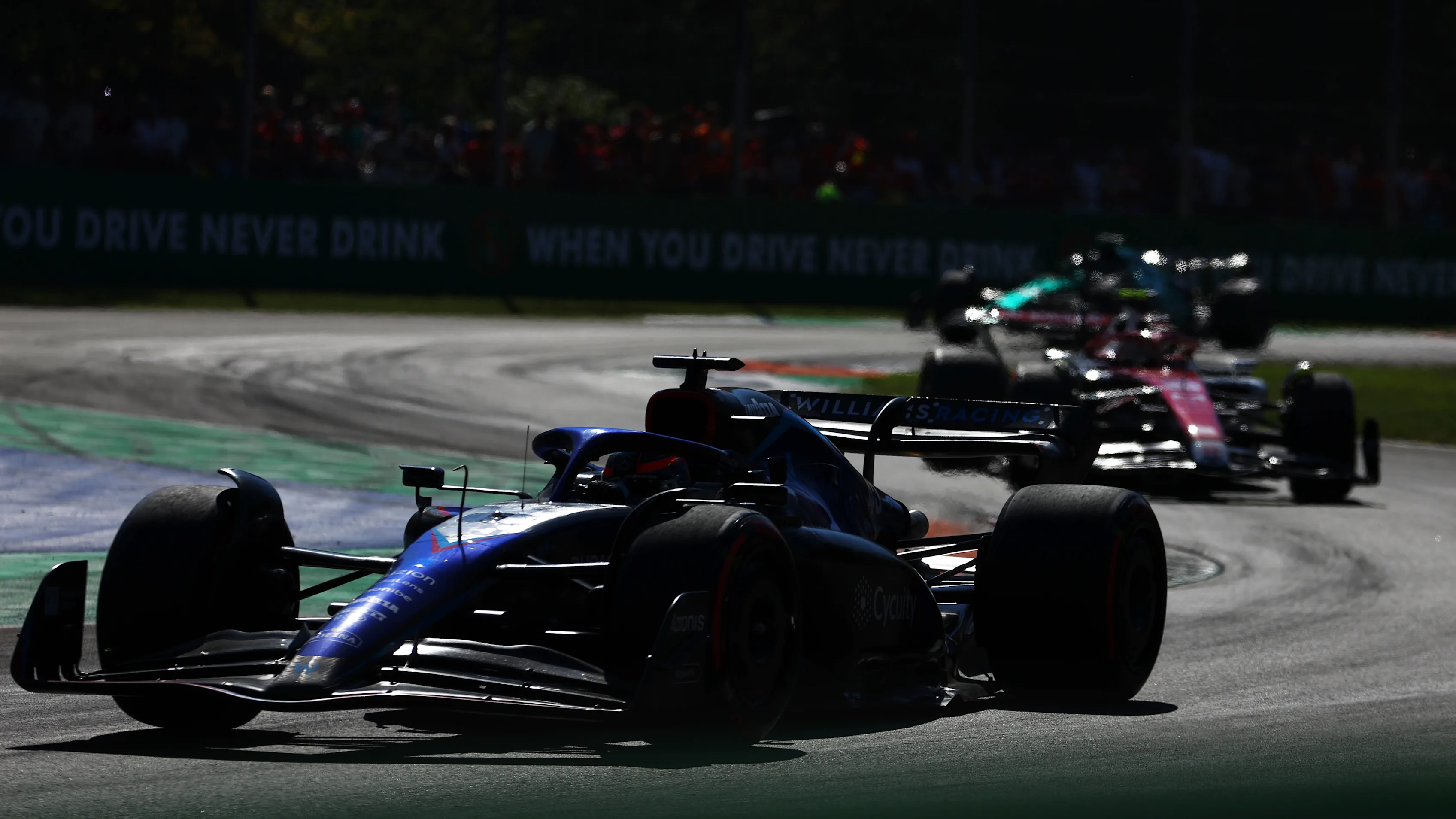 MONZA, ITALY - SEPTEMBER 11: Nyck de Vries of Netherlands driving the (45) Williams FW44 Mercedes