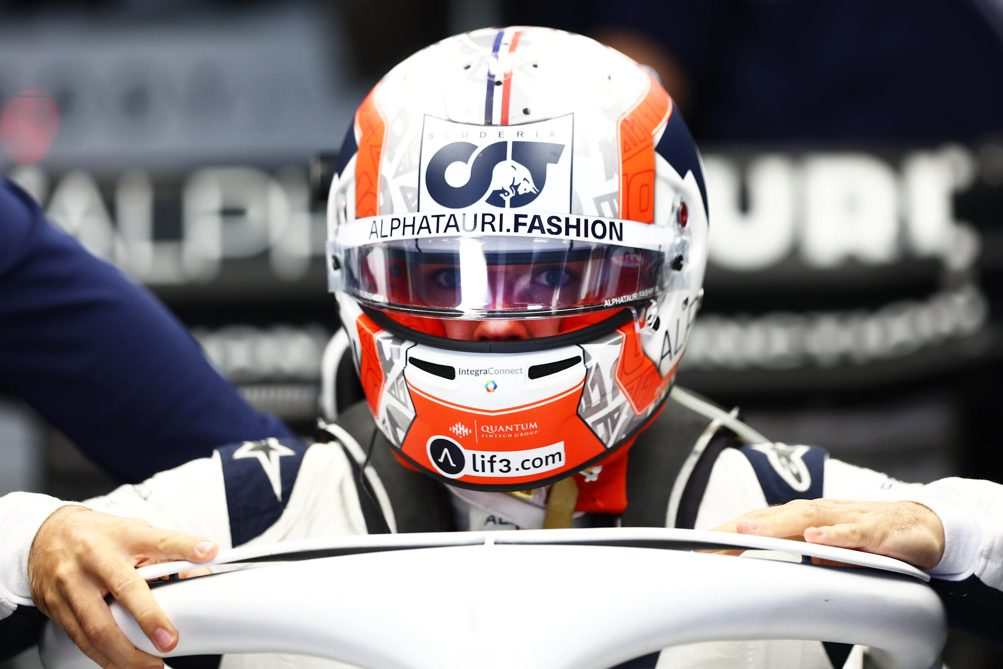 SUZUKA, JAPAN - OCTOBER 07: Pierre Gasly of France and Scuderia AlphaTauri prepares to drive in the