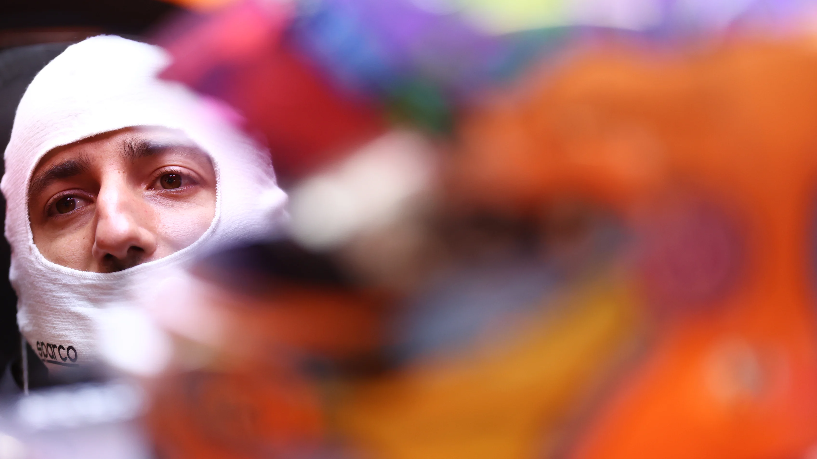SUZUKA, JAPAN - OCTOBER 07: Daniel Ricciardo of Australia and McLaren prepares to drive in the garage during practice ahead of the F1 Grand Prix of Japan at Suzuka International Racing Course on October 07, 2022 in Suzuka, Japan. (Photo by Dan Istitene - Formula 1/Formula 1 via Getty Images)