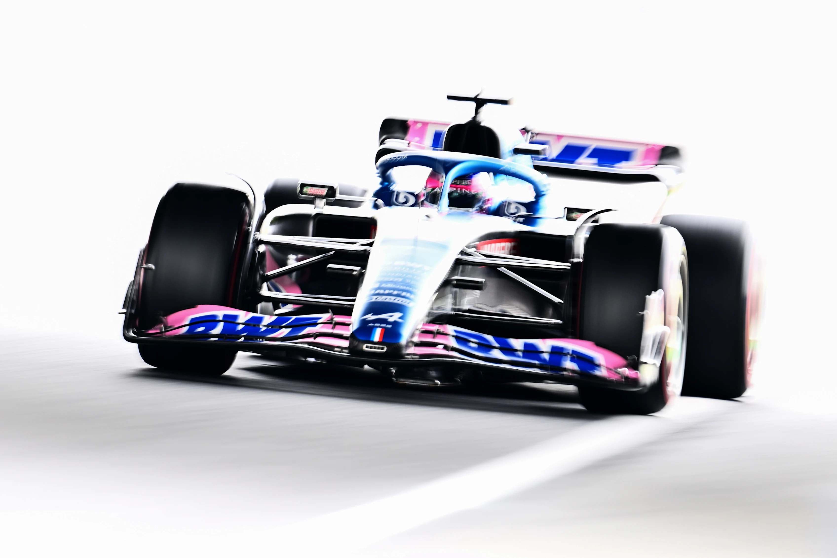 SUZUKA, JAPAN - OCTOBER 08: Fernando Alonso of Spain driving the (14) Alpine F1 A522 Renault on track during final practice ahead of the F1 Grand Prix of Japan at Suzuka International Racing Course on October 08, 2022 in Suzuka, Japan. (Photo by Clive Mason/Getty Images)