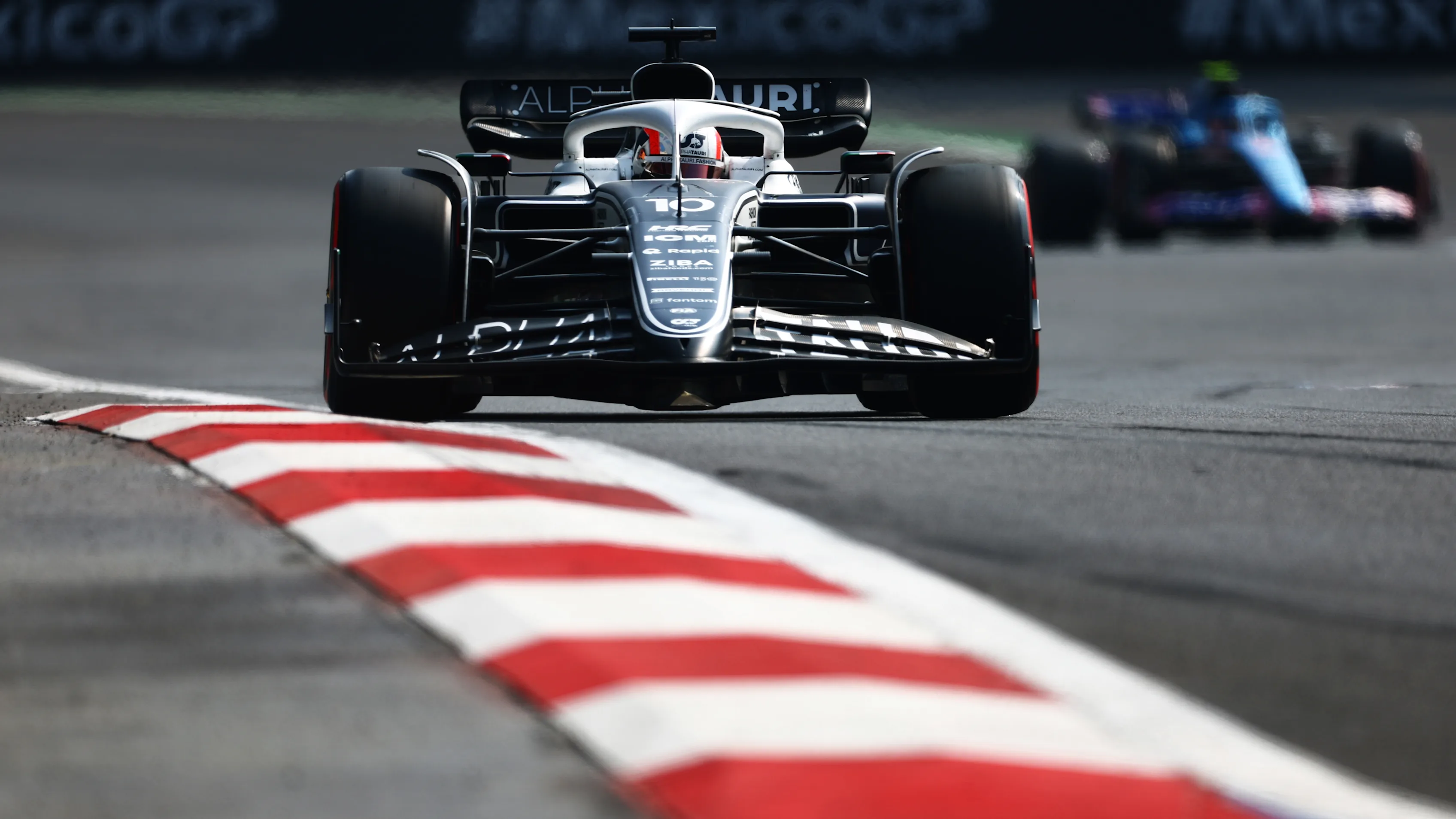 MEXICO CITY, MEXICO - OCTOBER 29: Pierre Gasly of France driving the (10) Scuderia AlphaTauri AT03 on track during qualifying ahead of the F1 Grand Prix of Mexico at Autodromo Hermanos Rodriguez on October 29, 2022 in Mexico City, Mexico. (Photo by Dan Istitene - Formula 1/Formula 1 via Getty Images)
