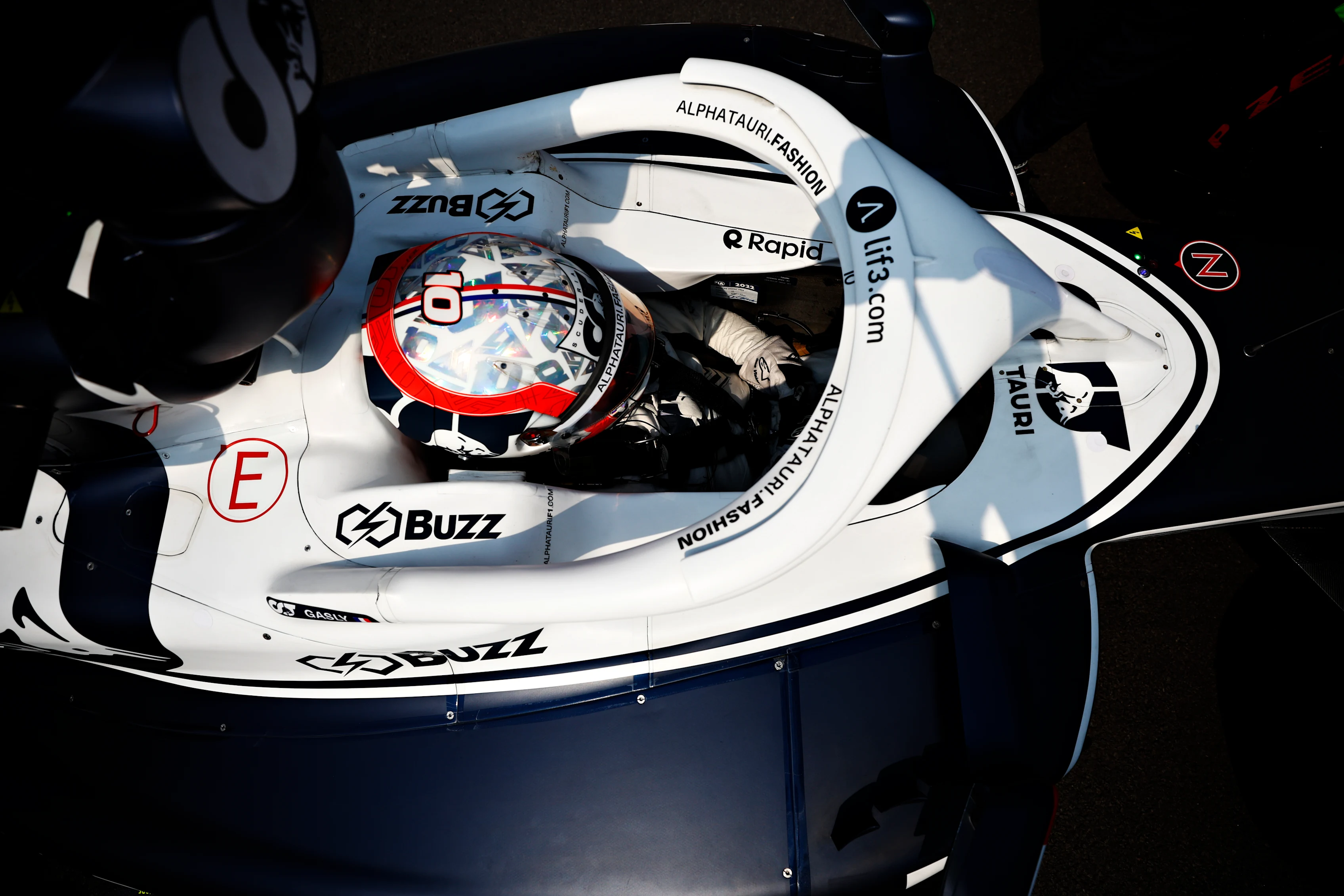 MEXICO CITY, MEXICO - OCTOBER 30: Pierre Gasly of France and Scuderia AlphaTauri prepares to drive