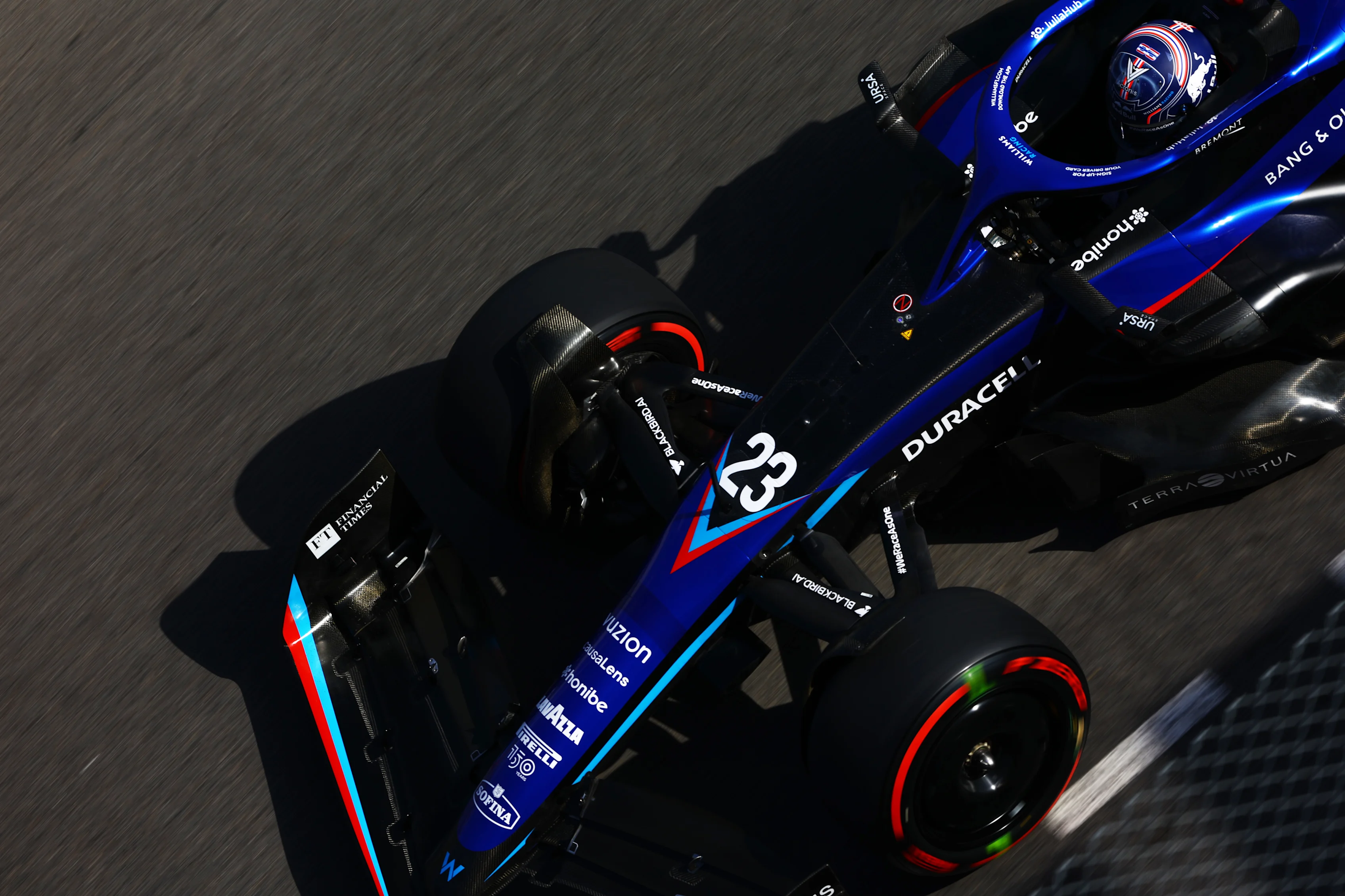 MONTE-CARLO, MONACO - MAY 27: Alexander Albon of Thailand driving the (23) Williams FW44 Mercedes on track during practice ahead of the F1 Grand Prix of Monaco at Circuit de Monaco on May 27, 2022 in Monte-Carlo, Monaco. (Photo by Mark Thompson/Getty Images)
