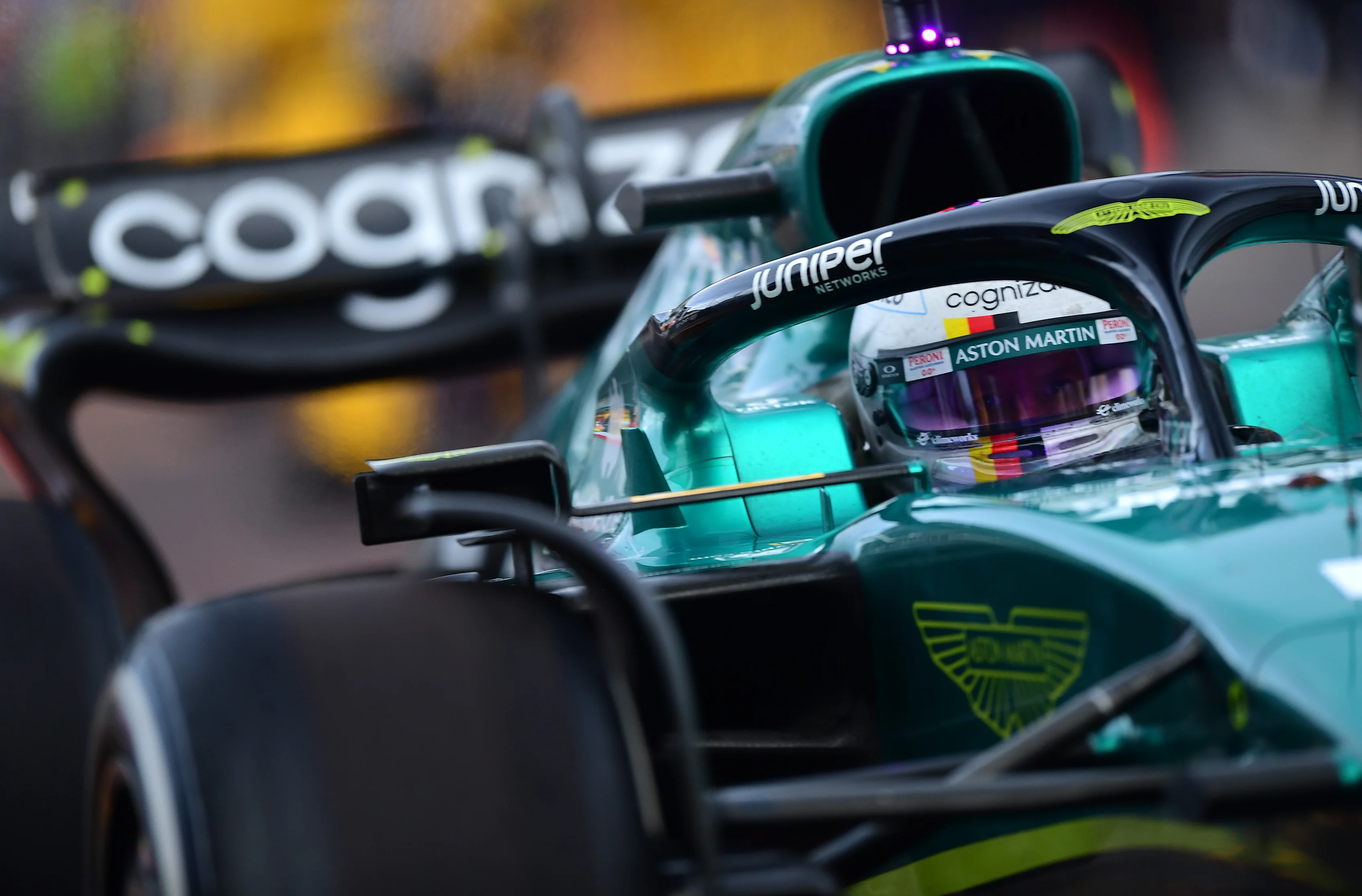 MONTE-CARLO, MONACO - MAY 29: Sebastian Vettel of Germany driving the (5) Aston Martin AMR22