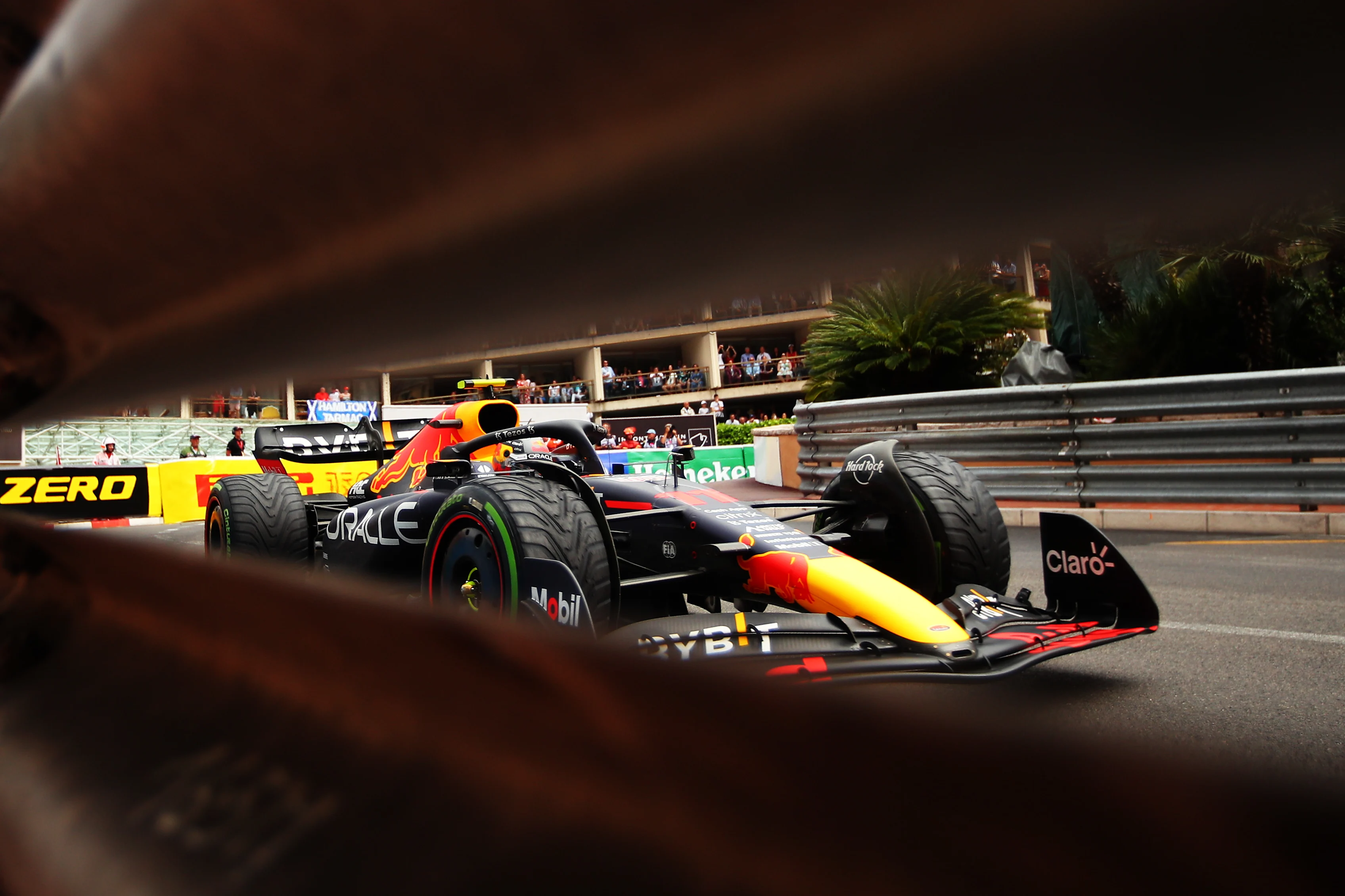 MONTE-CARLO, MONACO - MAY 29: Sergio Perez of Mexico driving the (11) Oracle Red Bull Racing RB18