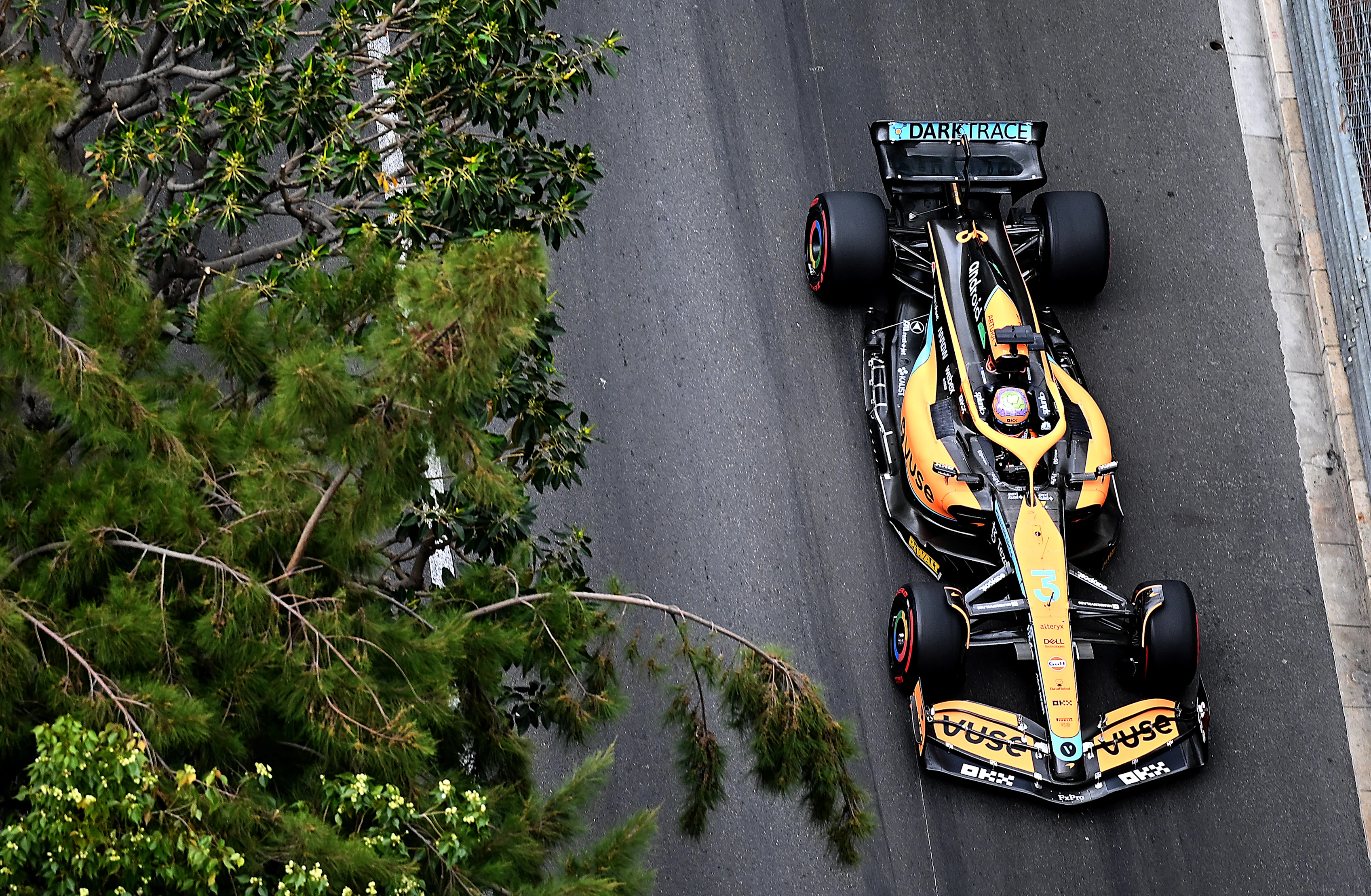 MONTE-CARLO, MONACO - MAY 29: Daniel Ricciardo of Australia driving the (3) McLaren MCL36 Mercedes