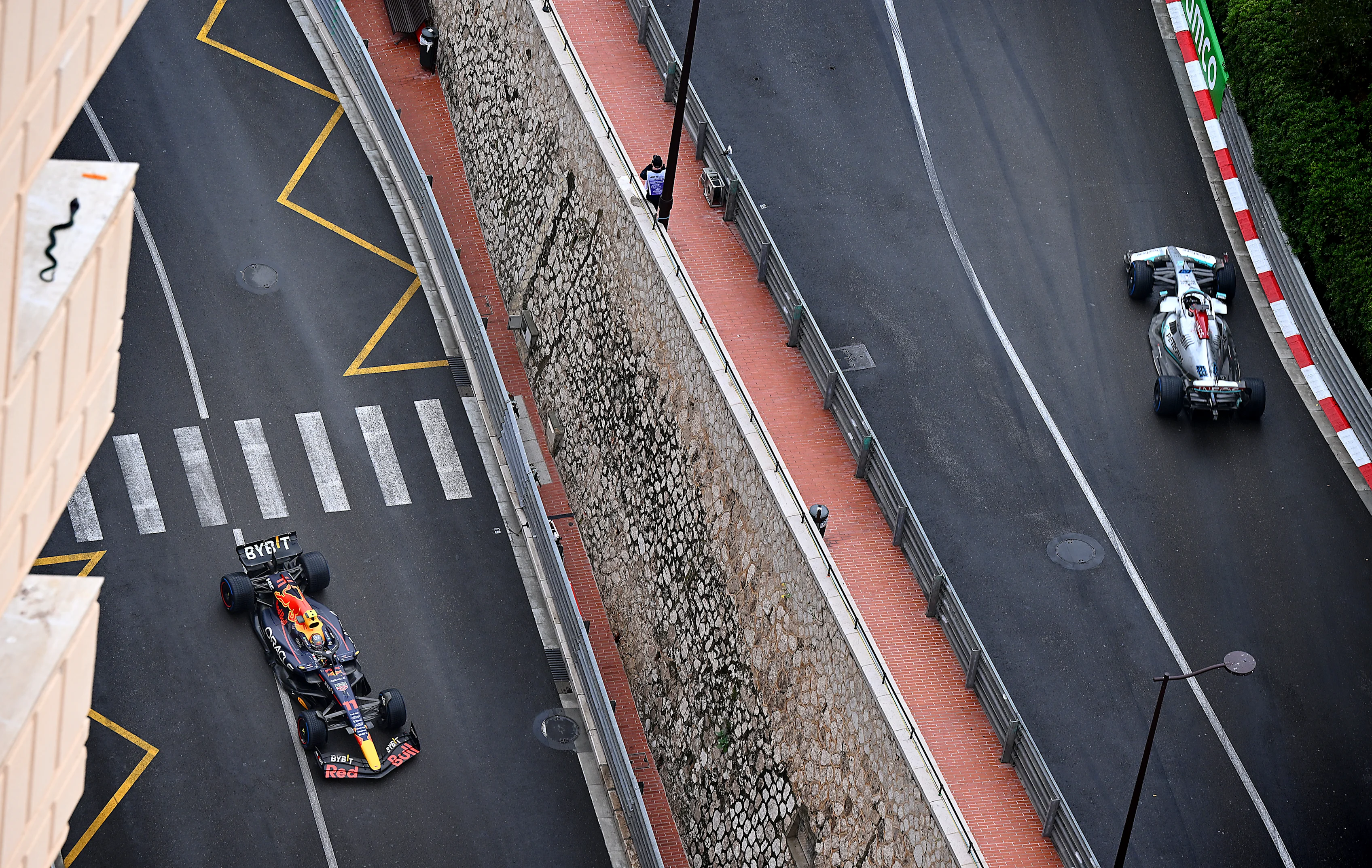 MONTE-CARLO, MONACO - MAY 29: Sergio Perez of Mexico driving the (11) Oracle Red Bull Racing RB18