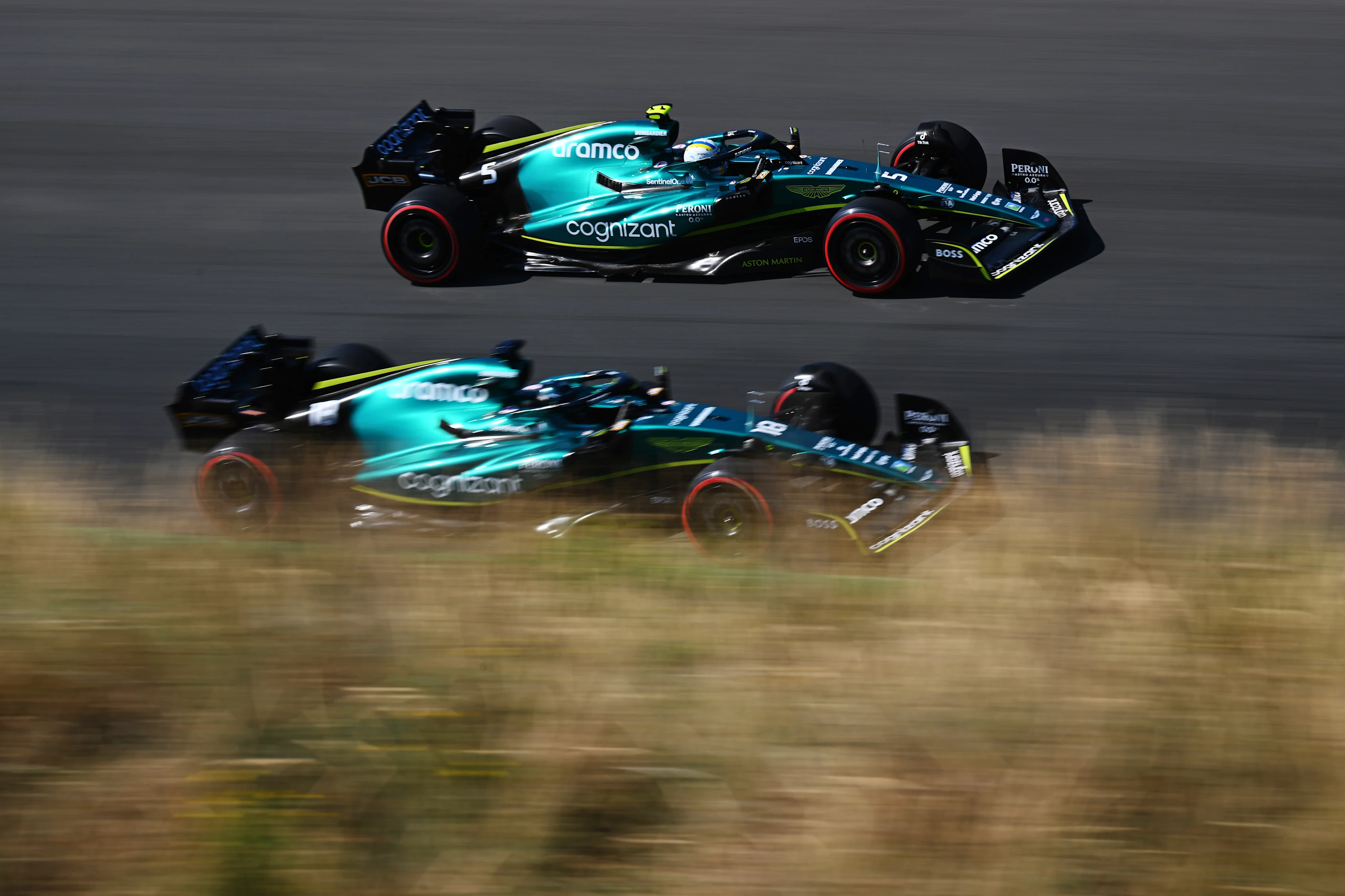 ZANDVOORT, NETHERLANDS - SEPTEMBER 03: Sebastian Vettel of Germany driving the (5) Aston Martin