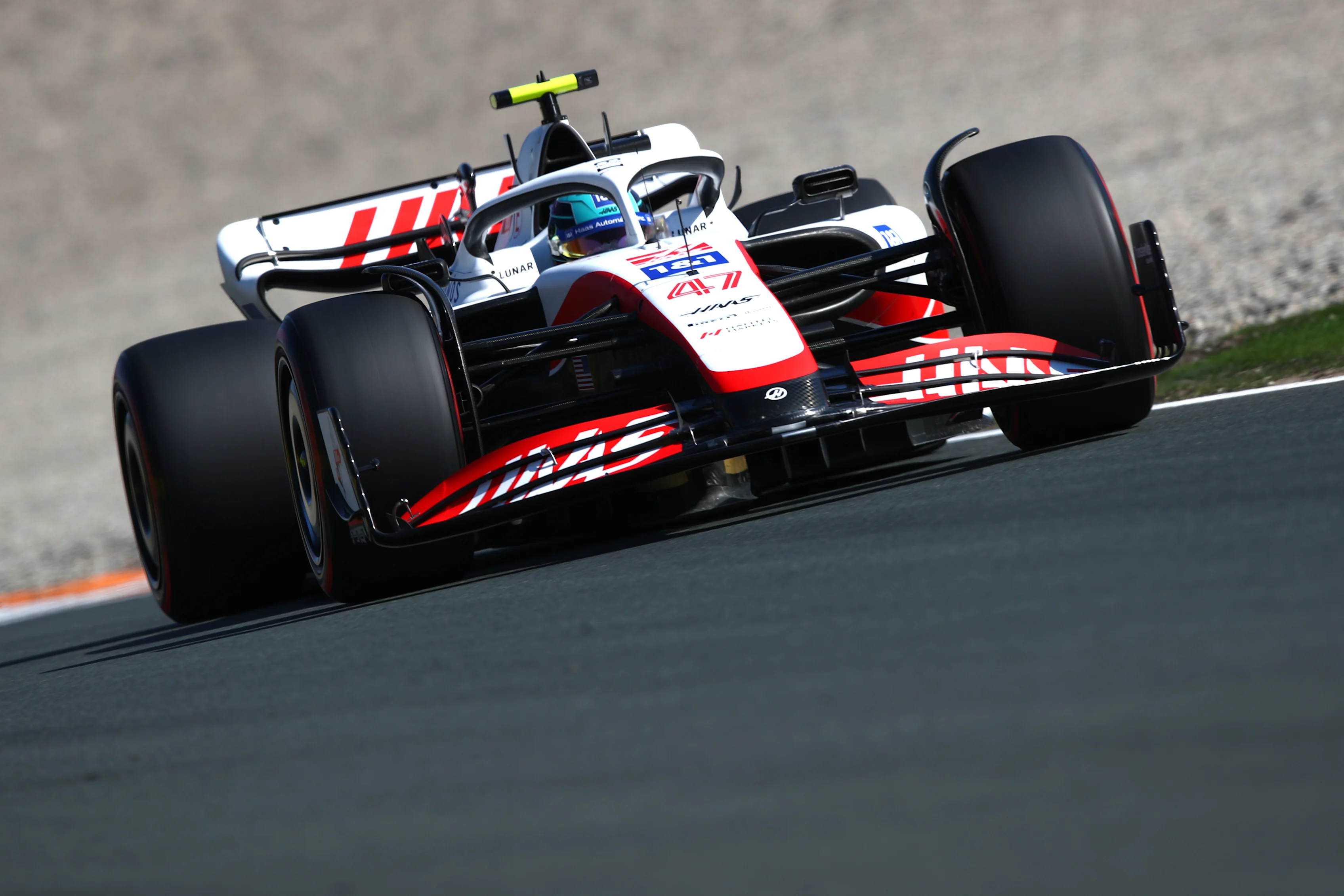 ZANDVOORT, NETHERLANDS - SEPTEMBER 03: Mick Schumacher of Germany driving the (47) Haas F1 VF-22 Ferrari on track during final practice ahead of the F1 Grand Prix of The Netherlands at Circuit Zandvoort on September 03, 2022 in Zandvoort, Netherlands. (Photo by Joe Portlock - Formula 1/Formula 1 via Getty Images)