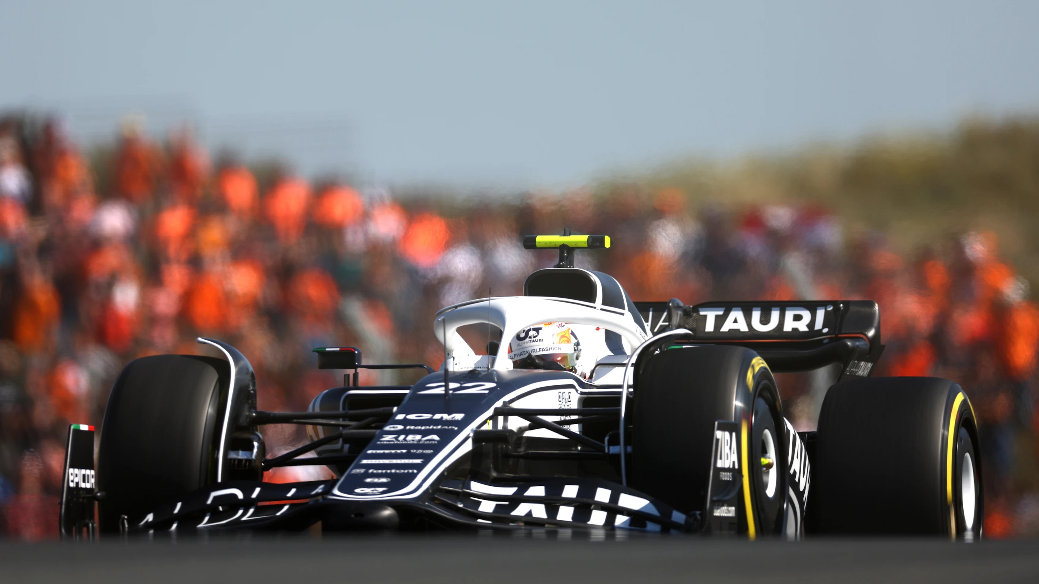 ZANDVOORT, NETHERLANDS - SEPTEMBER 03: Yuki Tsunoda of Japan driving the (22) Scuderia AlphaTauri