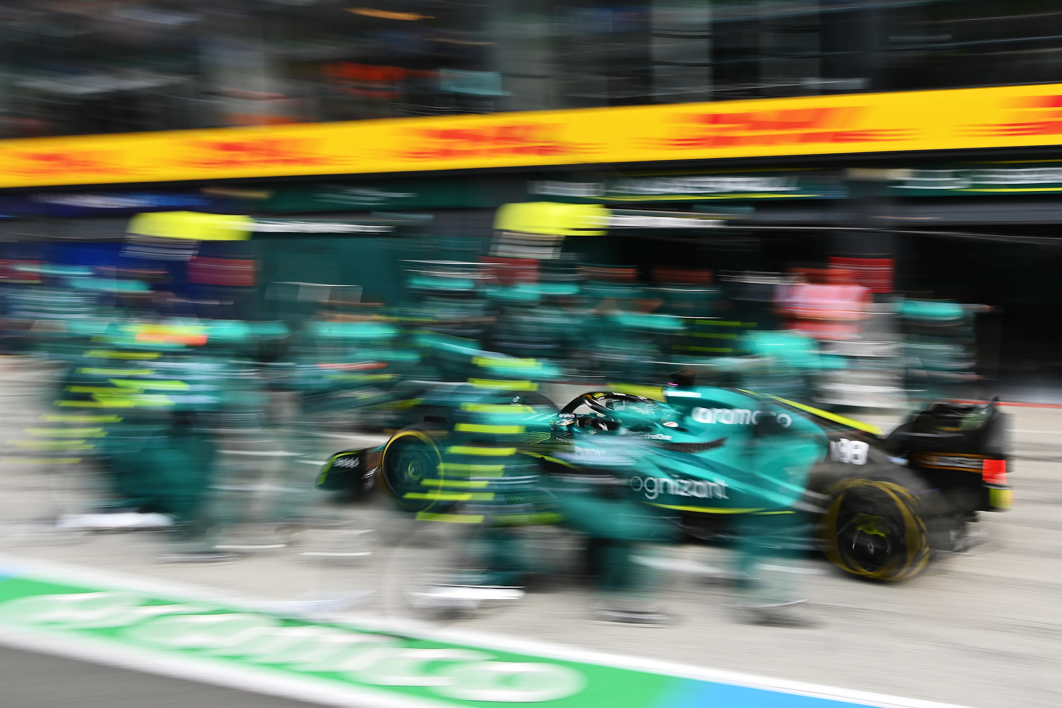 ZANDVOORT, NETHERLANDS - SEPTEMBER 04: Lance Stroll of Canada driving the (18) Aston Martin AMR22
