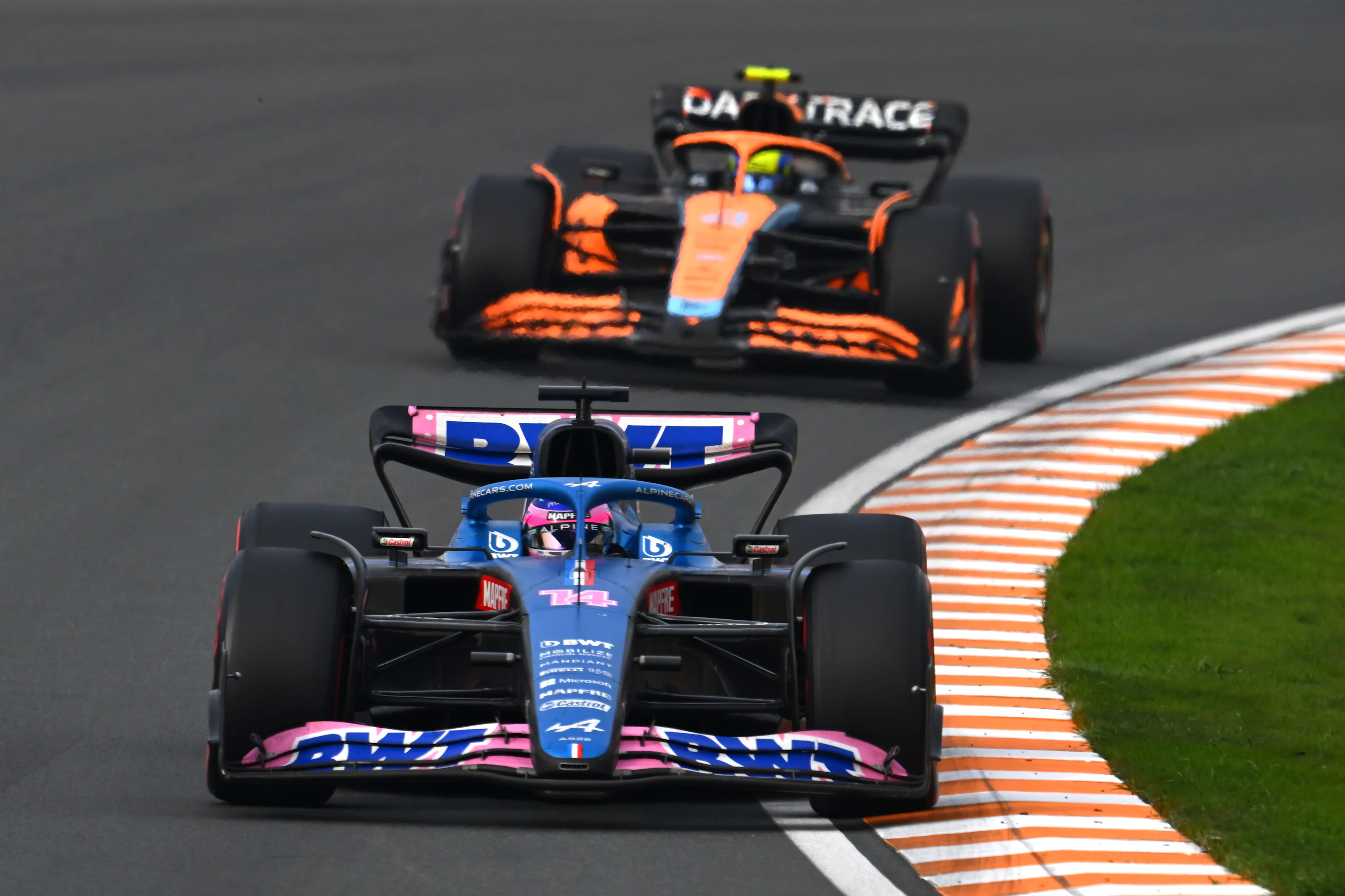 ZANDVOORT, NETHERLANDS - SEPTEMBER 04: Fernando Alonso of Spain driving the (14) Alpine F1 A522