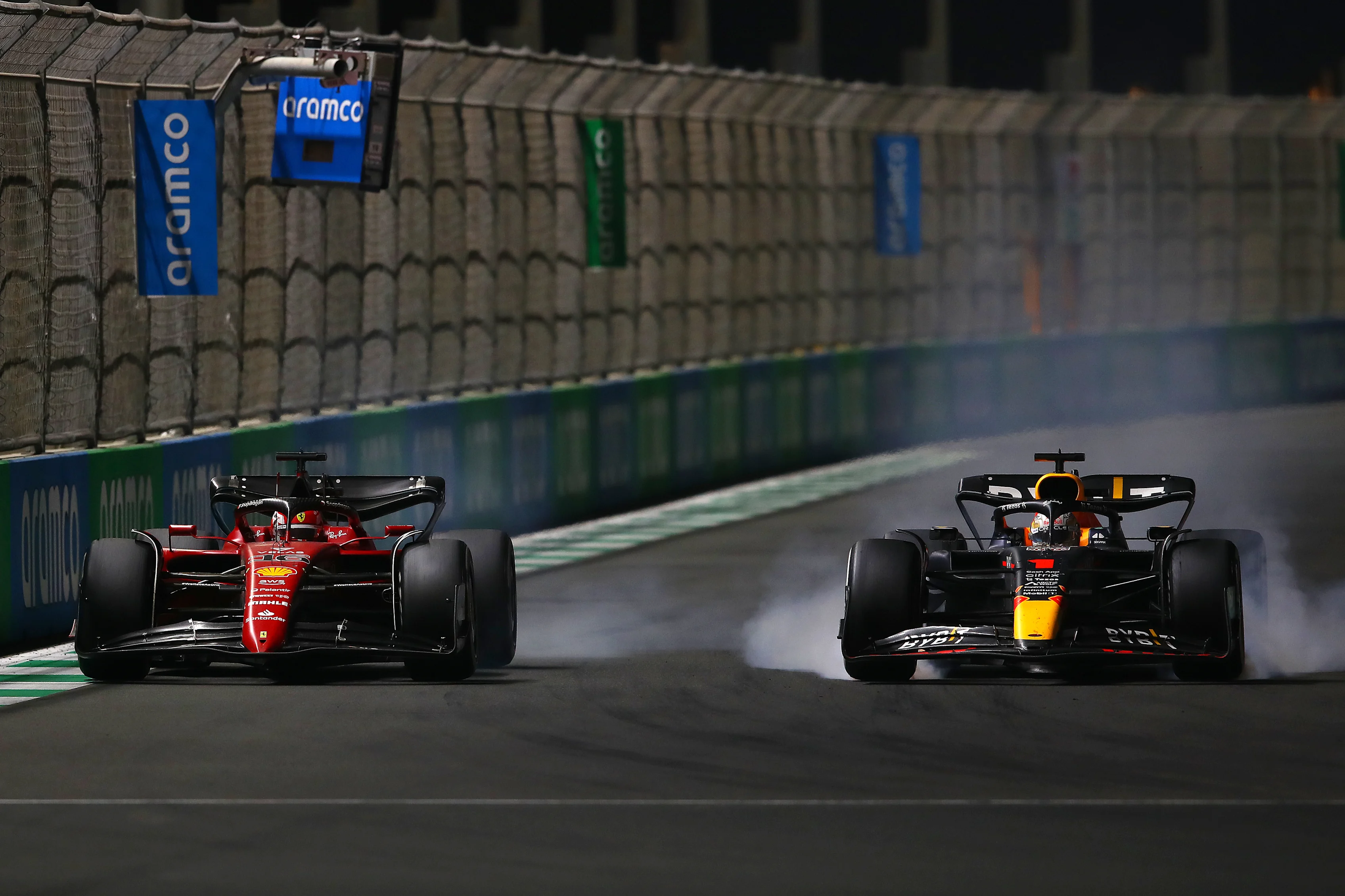 JEDDAH, SAUDI ARABIA - MARCH 27: Max Verstappen of the Netherlands driving the (1) Oracle Red Bull