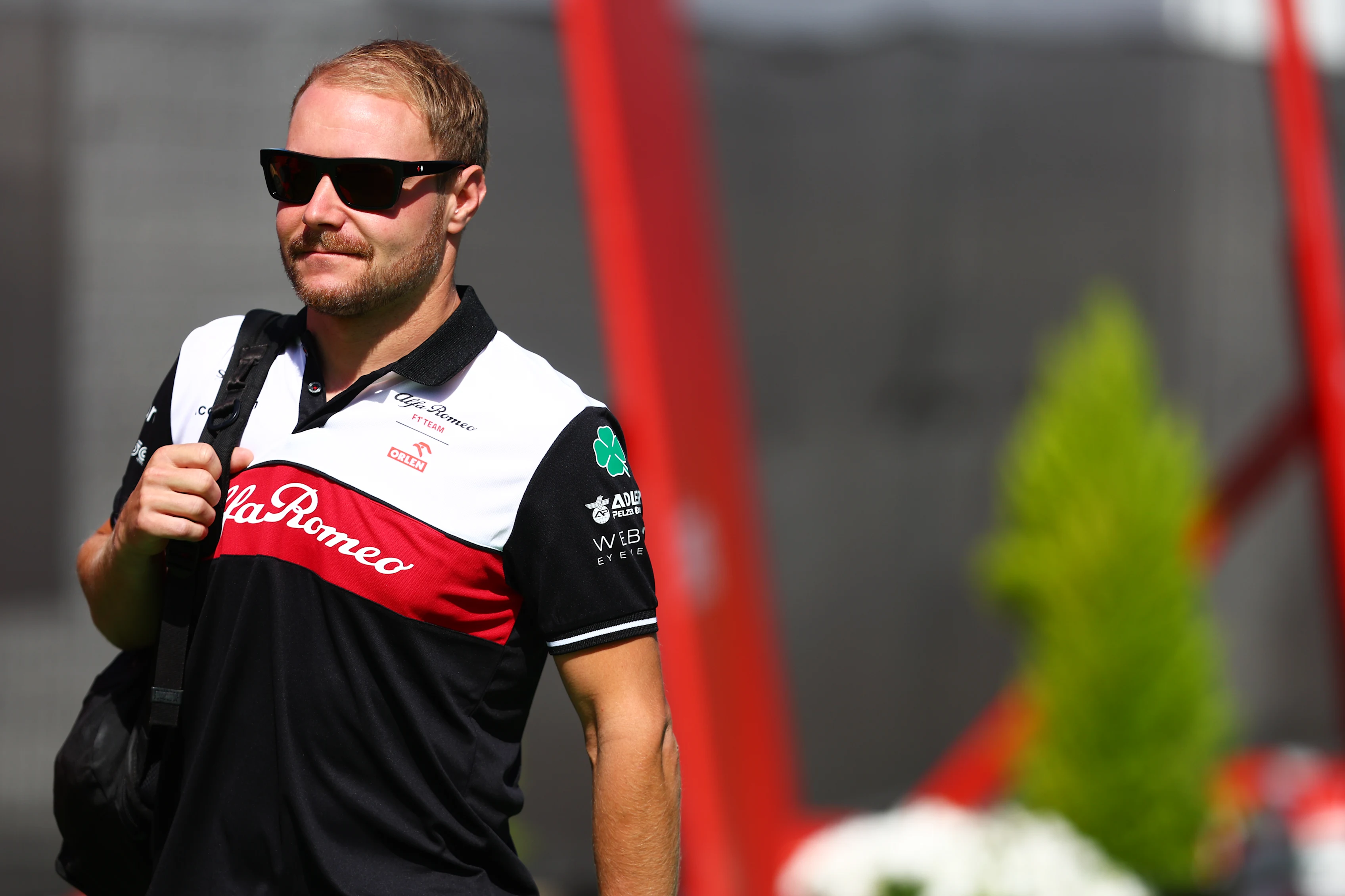 BARCELONA, SPAIN - MAY 21: Valtteri Bottas of Finland and Alfa Romeo F1 walks in the Paddock prior