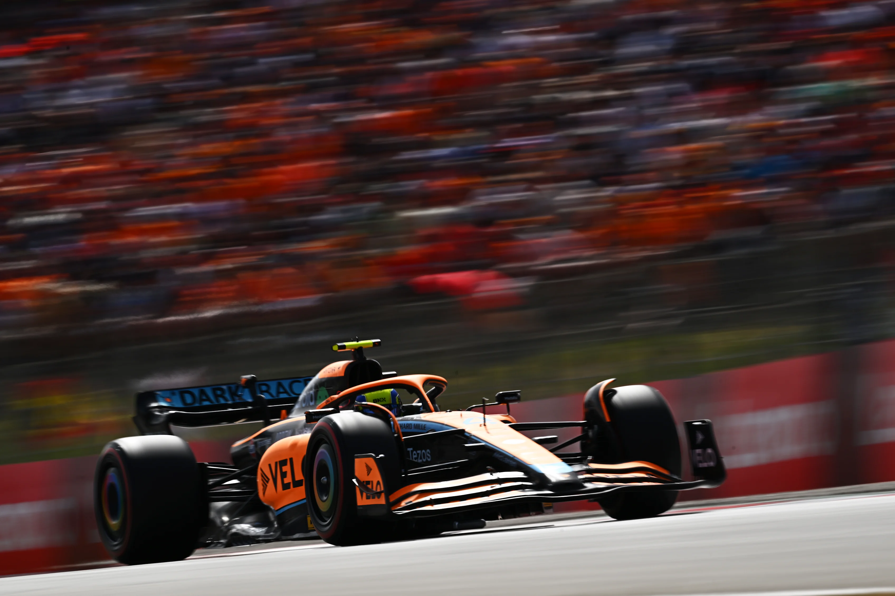 BARCELONA, SPAIN - MAY 21: Lando Norris of Great Britain driving the (4) McLaren MCL36 Mercedes on