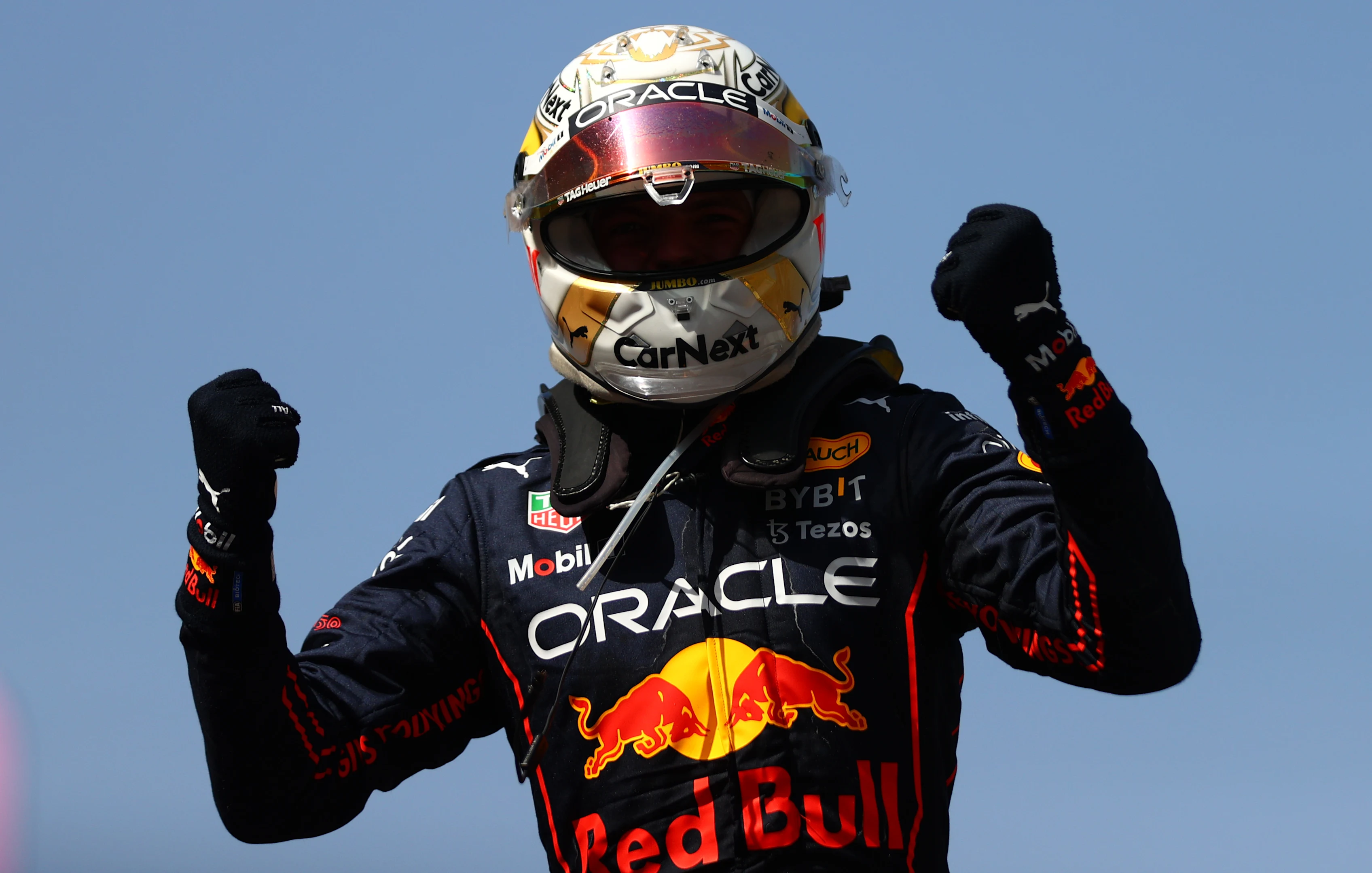 BARCELONA, SPAIN - MAY 22: Race winner Max Verstappen of the Netherlands and Oracle Red Bull Racing