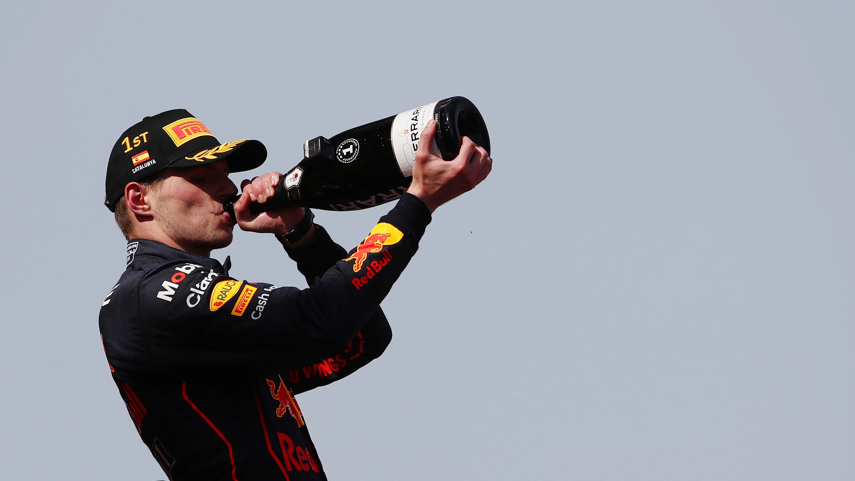 BARCELONA, SPAIN - MAY 22: Race winner Max Verstappen of the Netherlands and Oracle Red Bull Racing