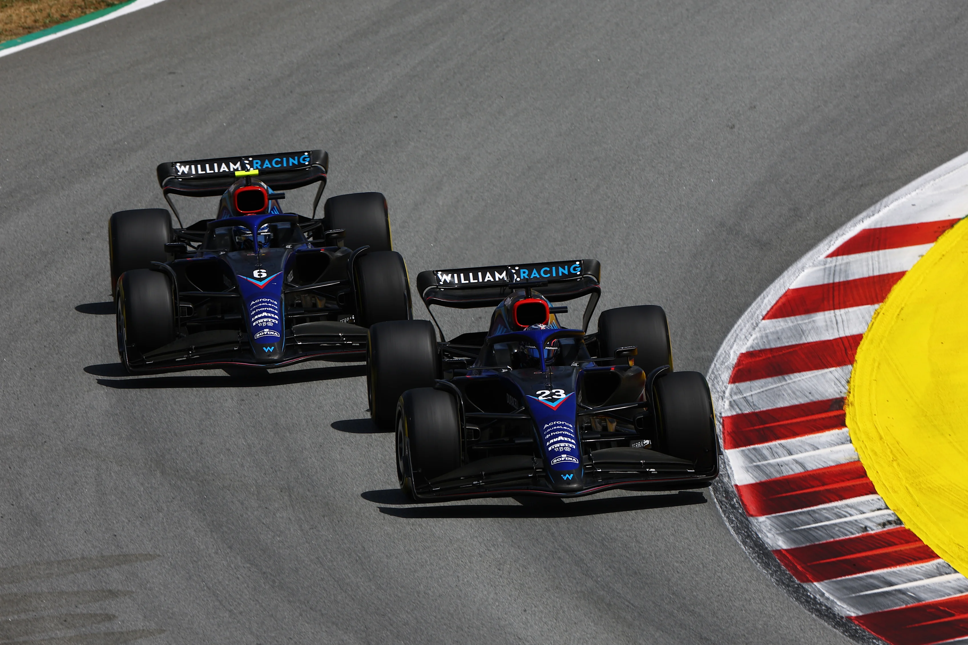 BARCELONA, SPAIN - MAY 22: Alexander Albon of Thailand driving the (23) Williams FW44 Mercedes