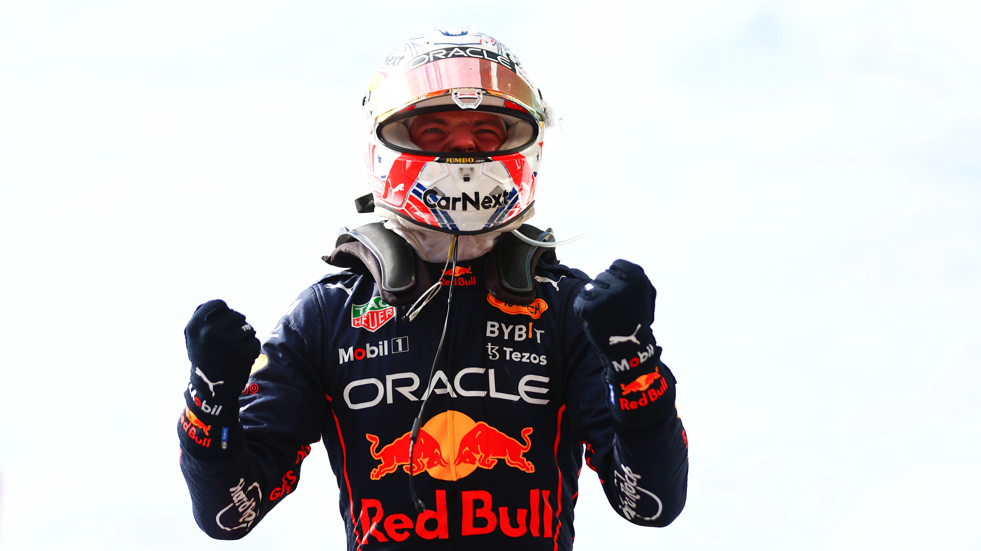 AUSTIN, TEXAS - OCTOBER 23: Race winner Max Verstappen of the Netherlands and Oracle Red Bull