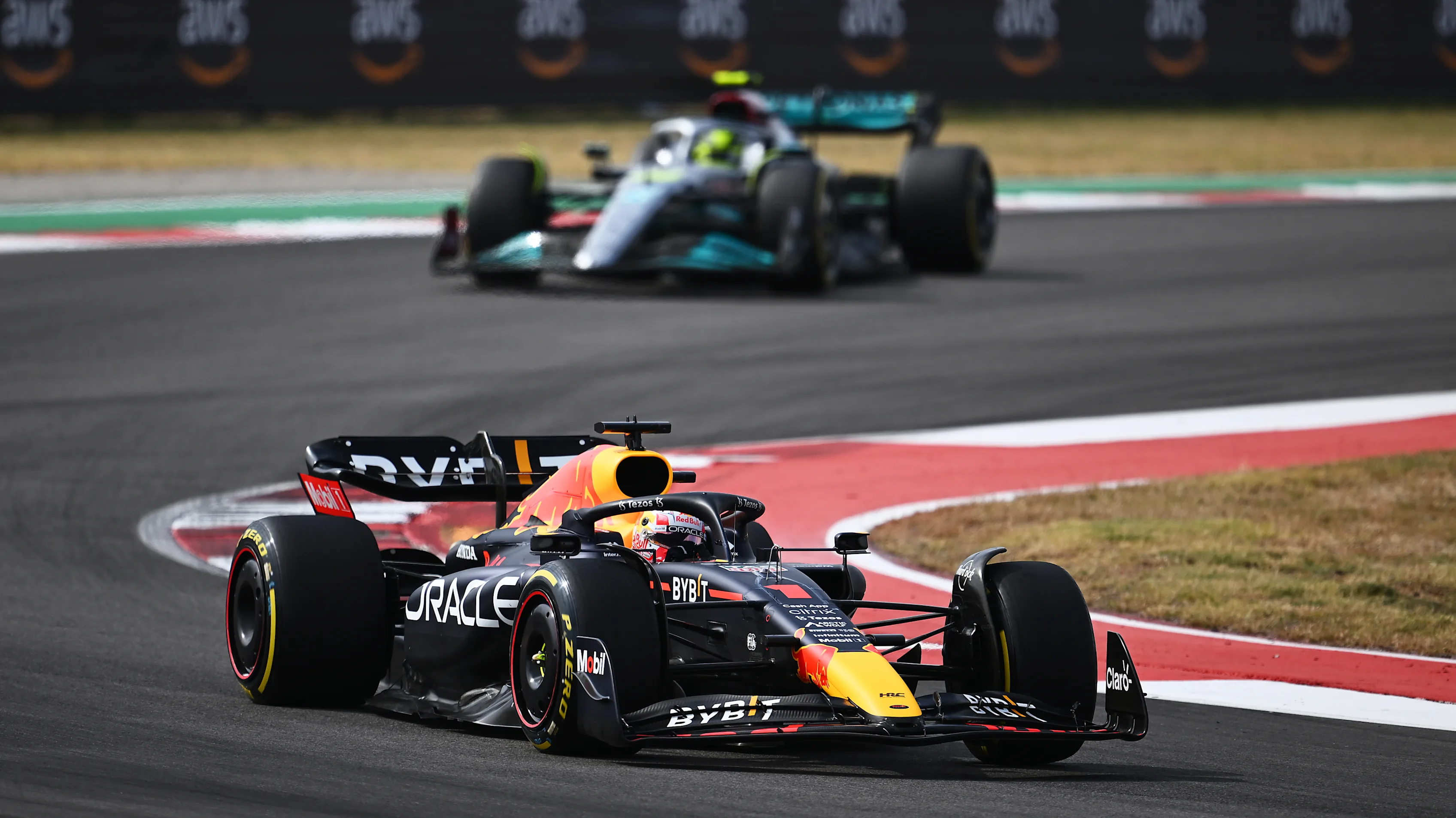AUSTIN, TEXAS - OCTOBER 23: Lewis Hamilton of Great Britain driving the (44) Mercedes AMG Petronas